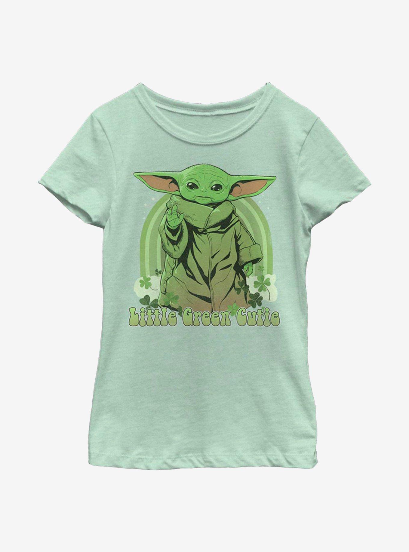 Star Wars The Mandalorian The Child Green Cutie Youth Girls T-Shirt, , hi-res