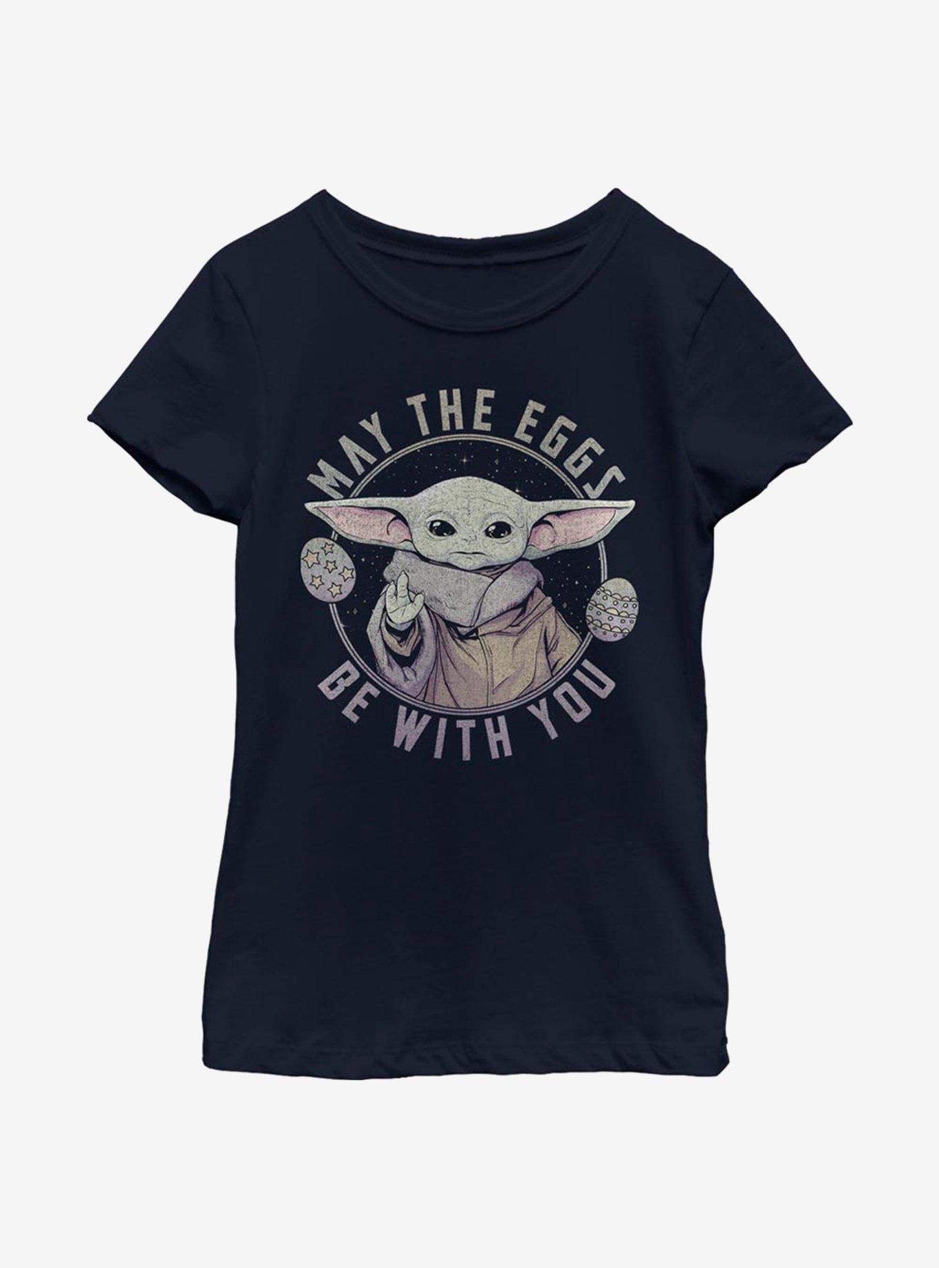 Star Wars The Mandalorian The Child May The Eggs Youth Girls T-Shirt, NAVY, hi-res