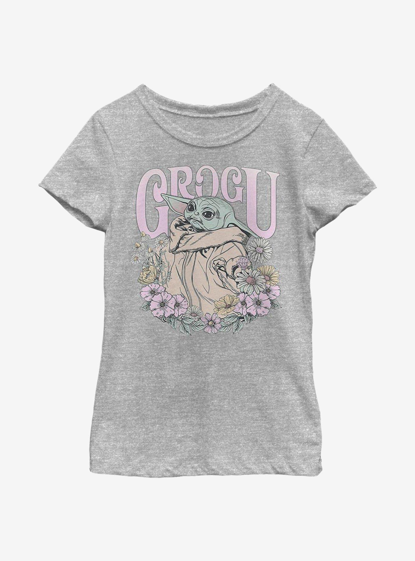 Star Wars The Mandalorian The Child Springtime Youth Girls T-Shirt, ATH HTR, hi-res