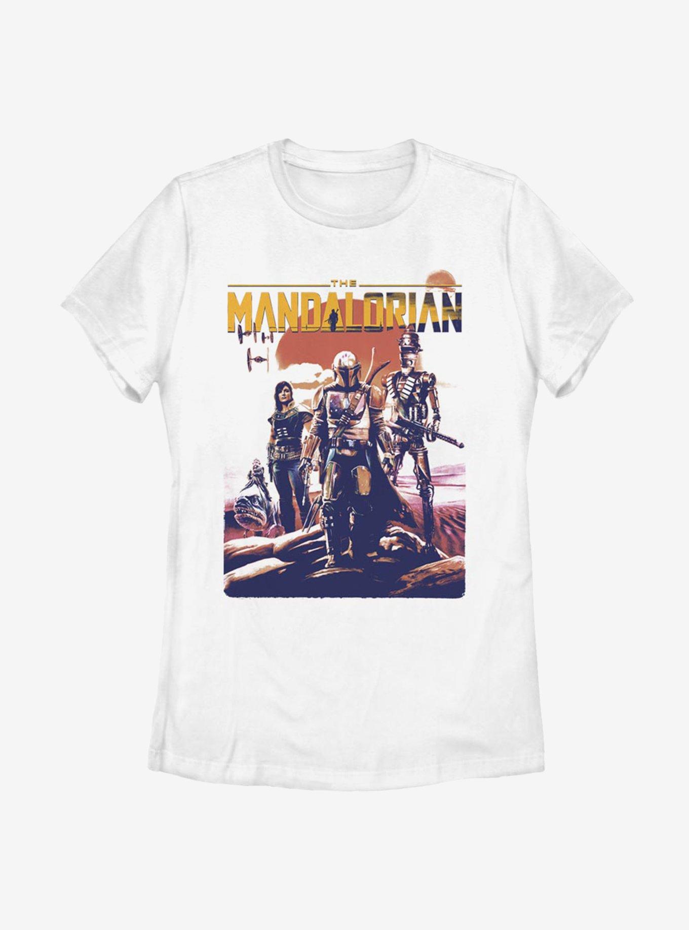 Star Wars The Mandalorian Saga Continues Womens T-Shirt, WHITE, hi-res