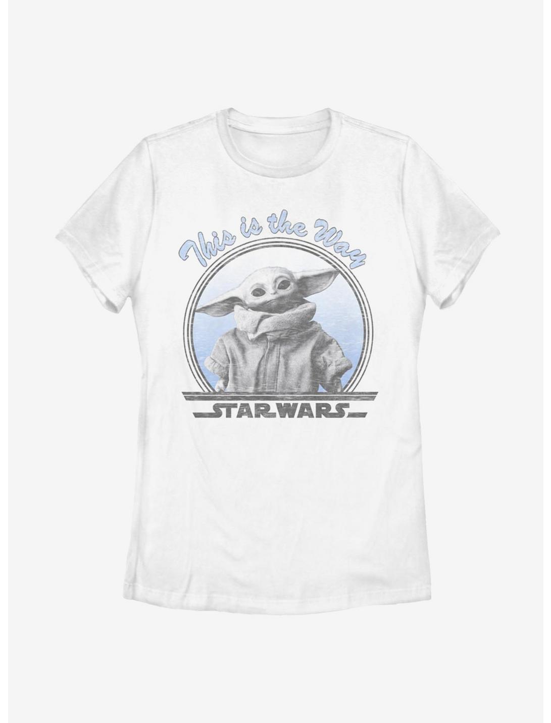 Star Wars The Mandalorian The Child Round The Way Womens T-Shirt, WHITE, hi-res