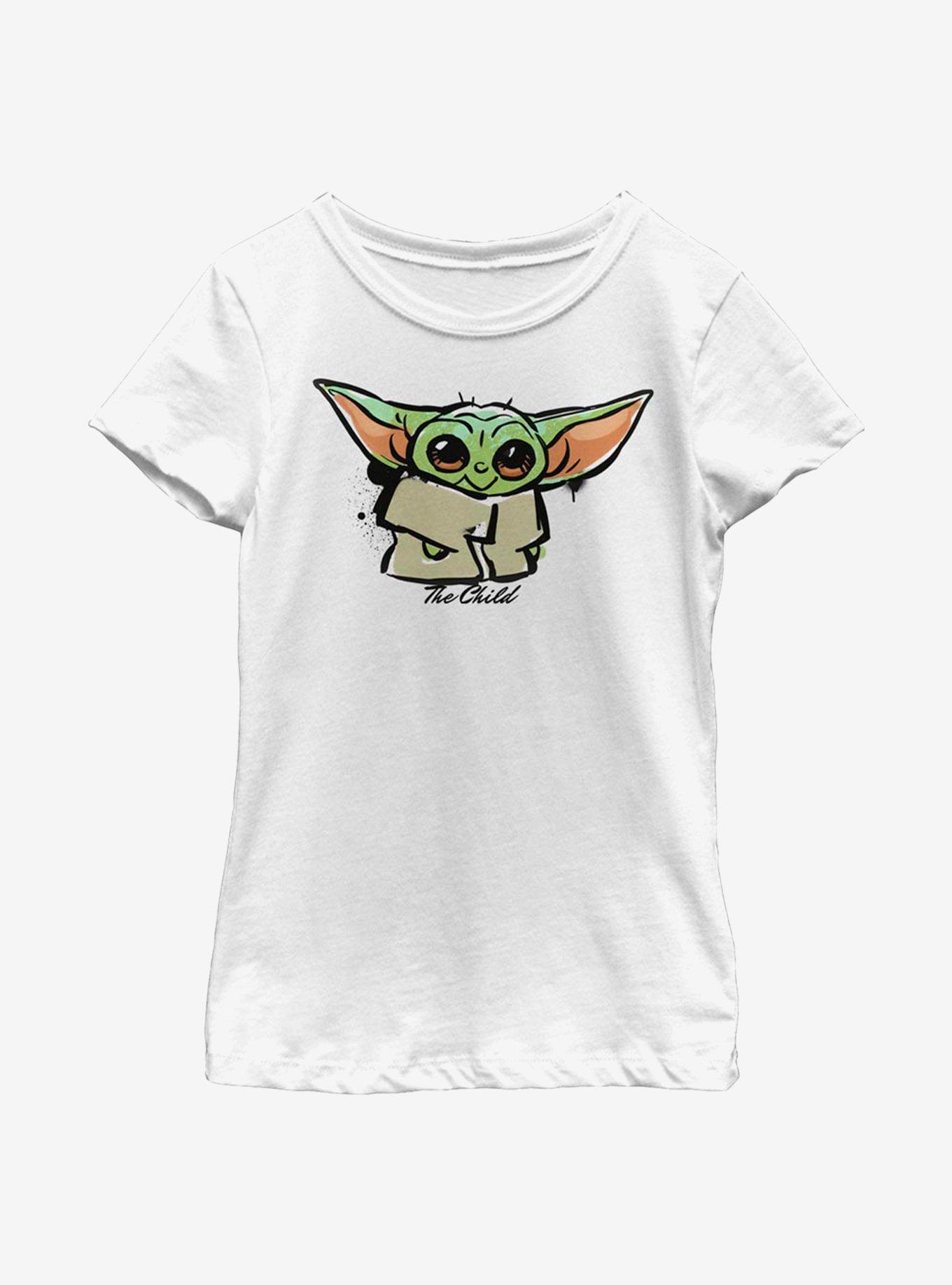 Star Wars The Mandalorian Paint The Child Youth Girls T-Shirt, , hi-res