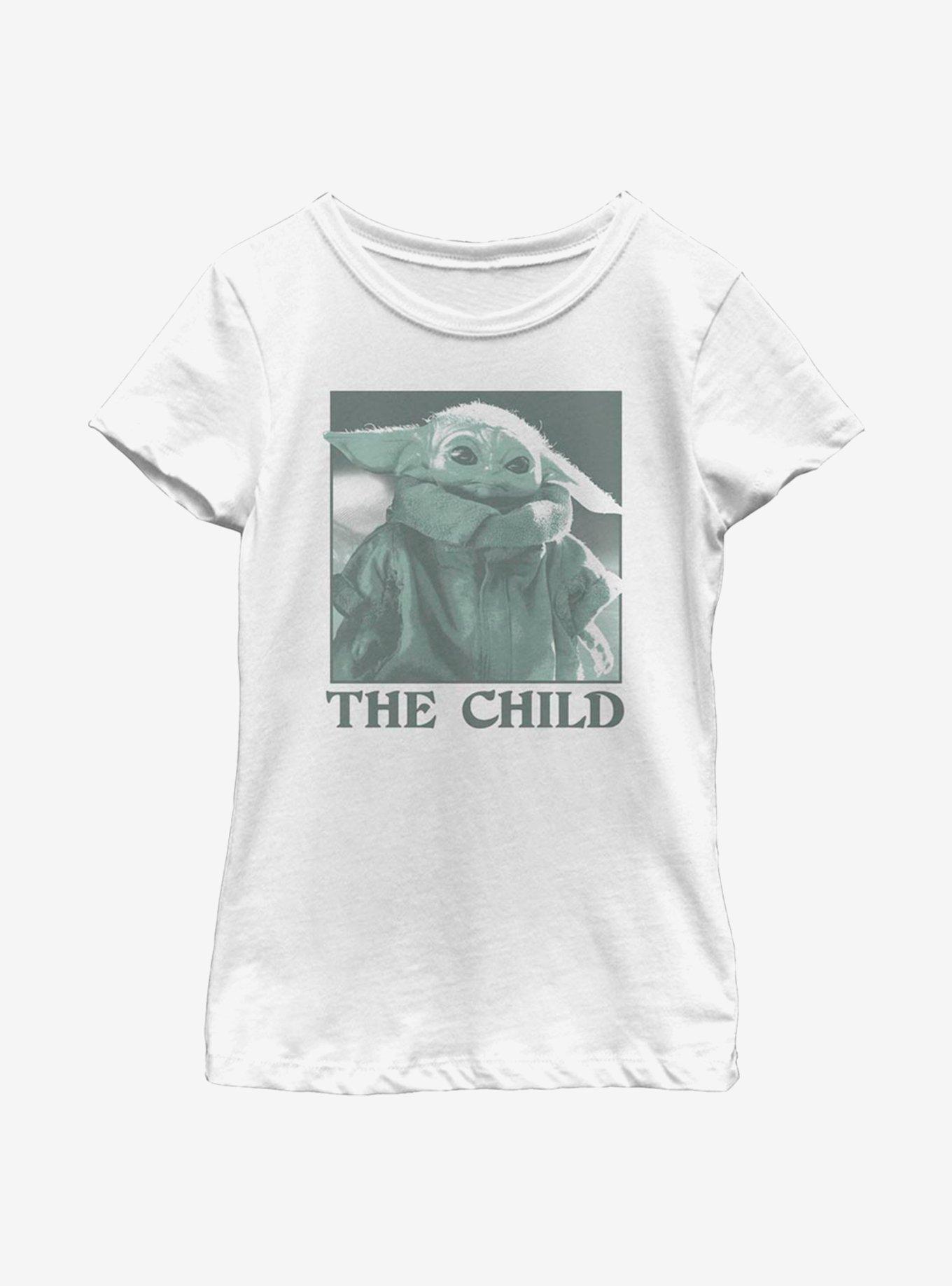 Star Wars The Mandalorian The Child Monochrome Youth Girls T-Shirt, , hi-res