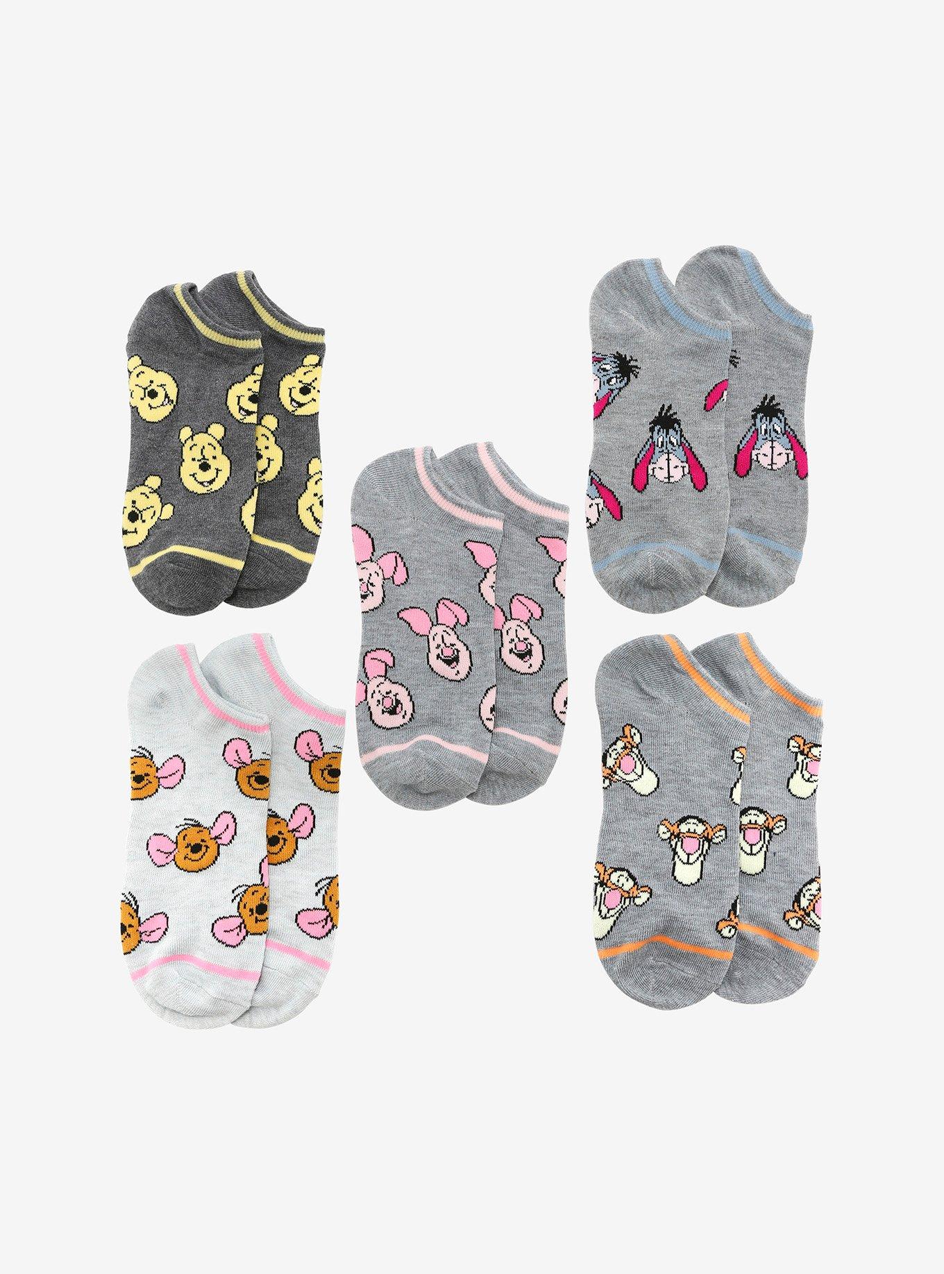 Disney Winnie the Pooh Character Sock Set, , hi-res