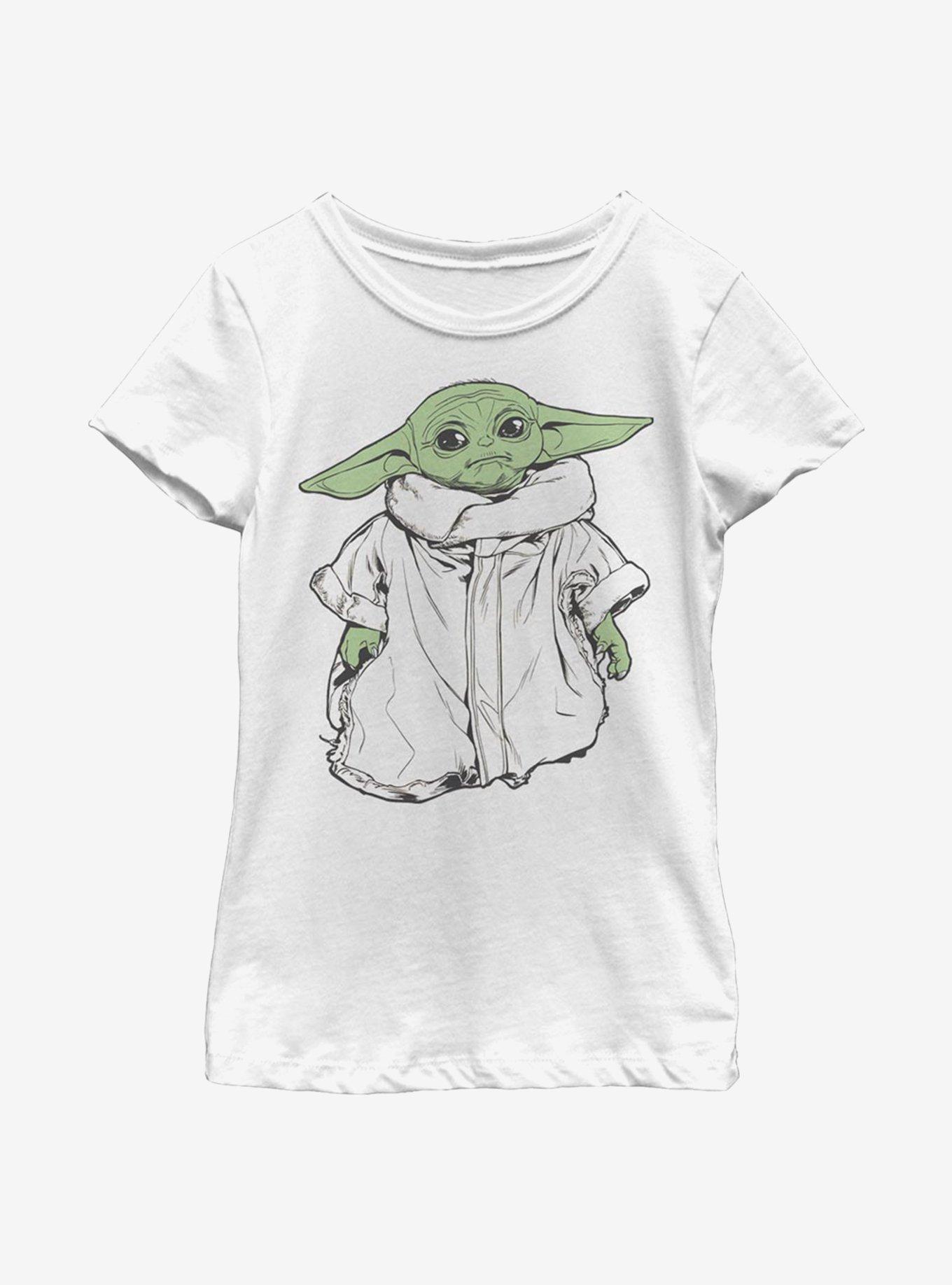 Star Wars The Mandalorian The Child Limit Color Youth Girls T-Shirt, WHITE, hi-res