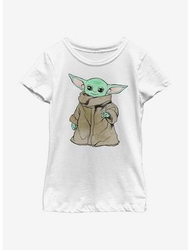 Plus Size Star Wars The Mandalorian The Child Sketch Simple Youth Girls T-Shirt, , hi-res