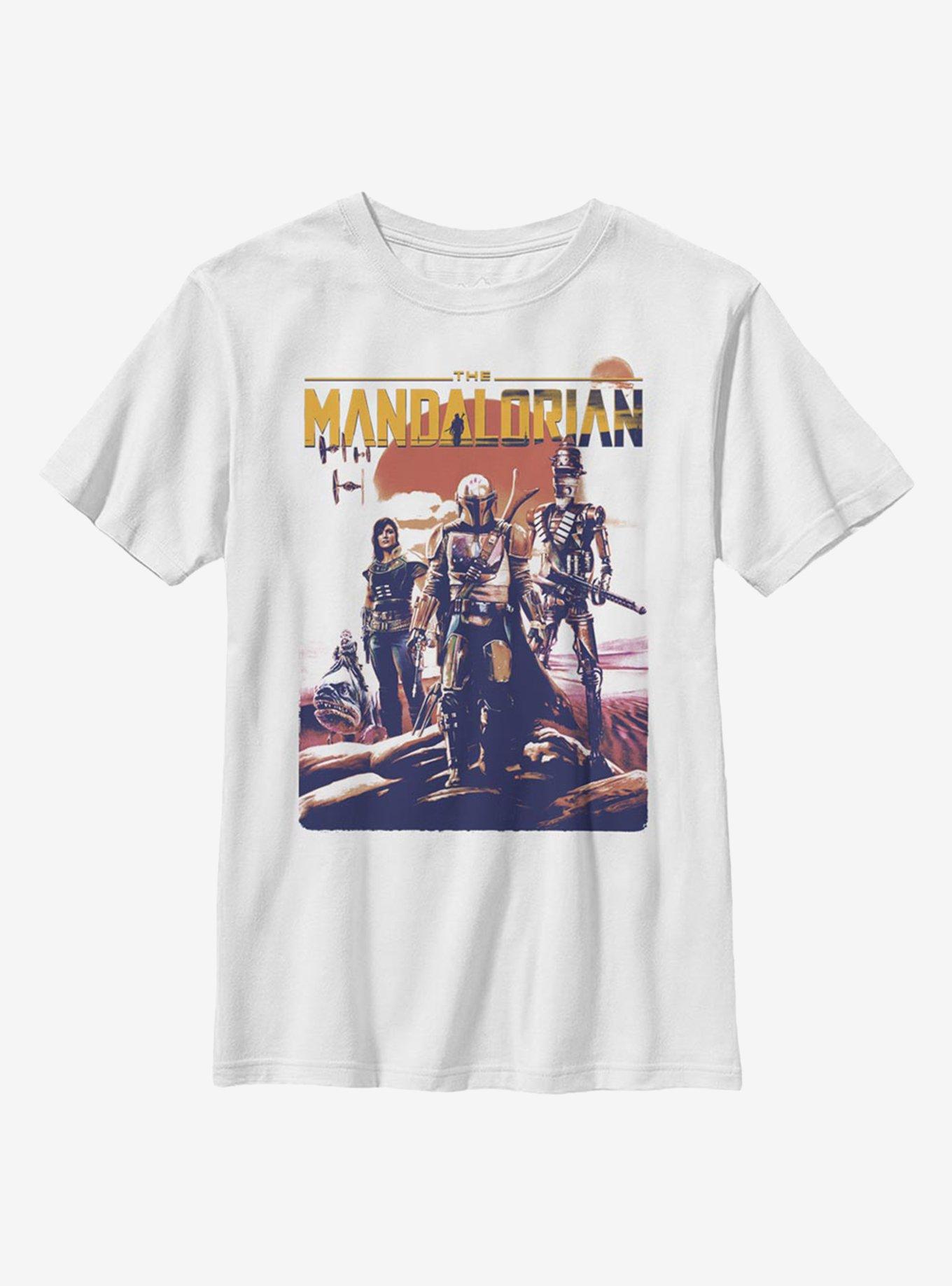 Star Wars The Mandalorian Saga Continues Youth T-Shirt, WHITE, hi-res