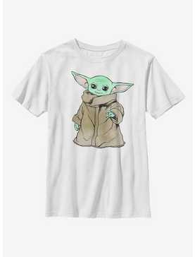 Star Wars The Mandalorian The Child Sketch Simple Youth T-Shirt, , hi-res