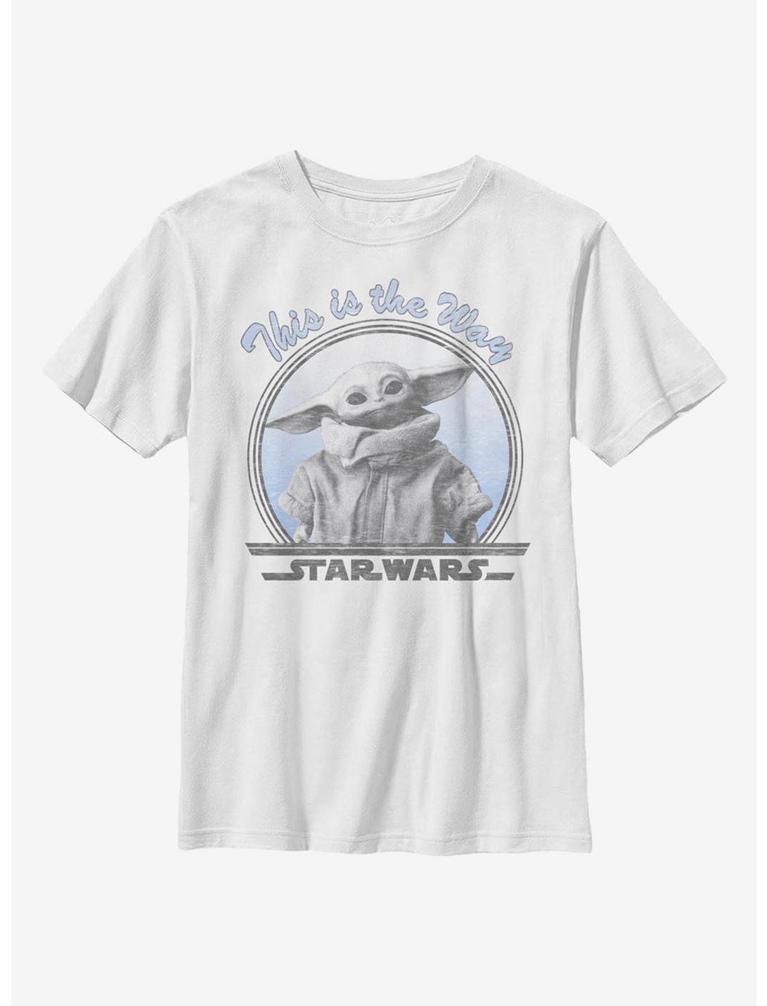Star Wars The Mandalorian The Child Round The Way Youth T-Shirt, WHITE, hi-res