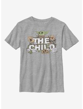 Star Wars The Mandalorian The Child Vintage Flower Cute Youth T-Shirt, , hi-res