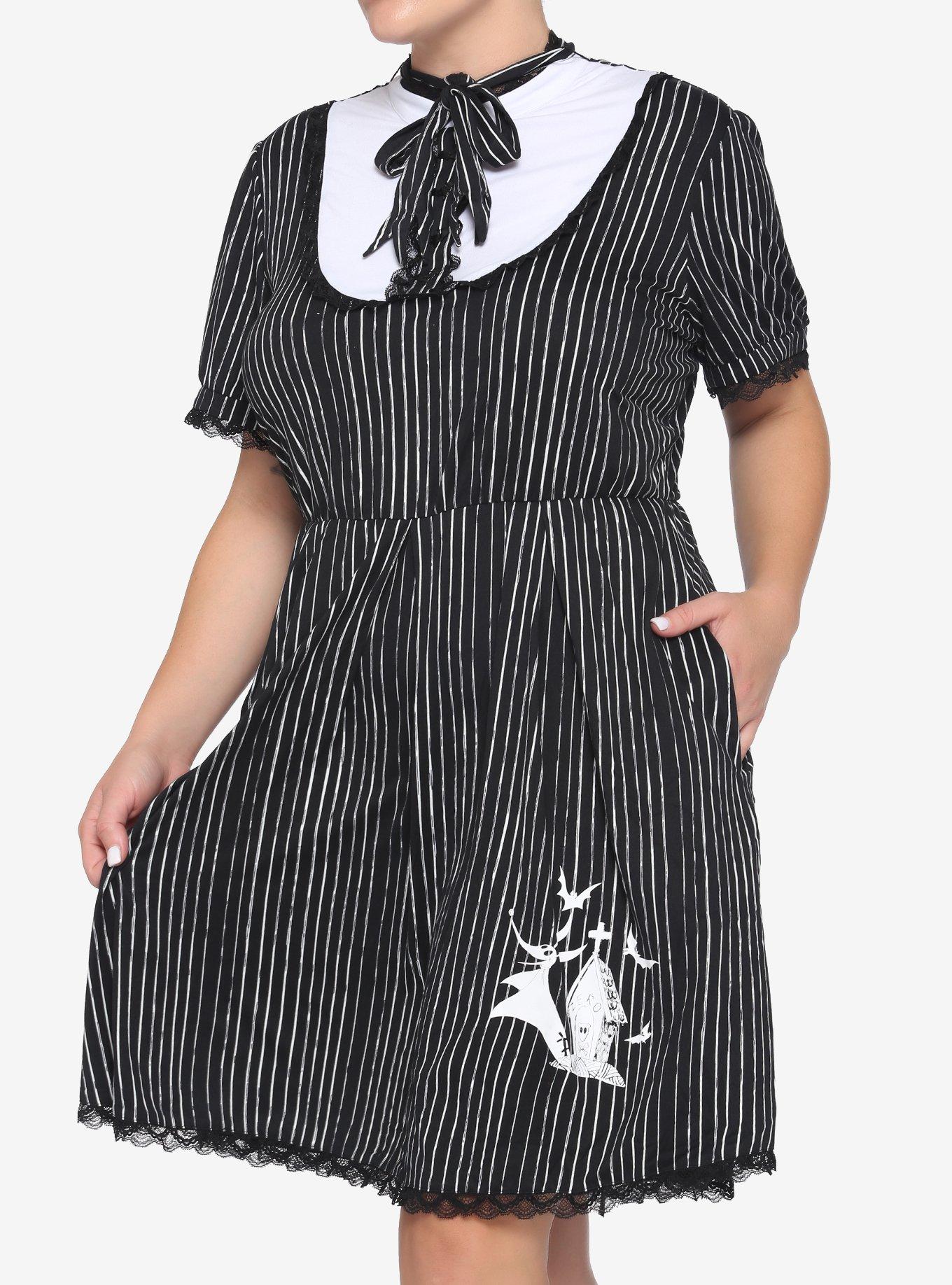 The Nightmare Before Christmas Jack Skellington Dress Plus Size, MULTI, hi-res