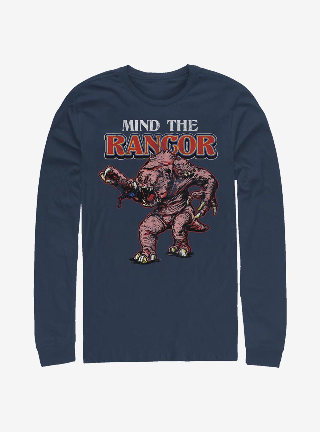 Star Wars Retro Mind The Rancor Long-Sleeve T-Shirt, NAVY, hi-res