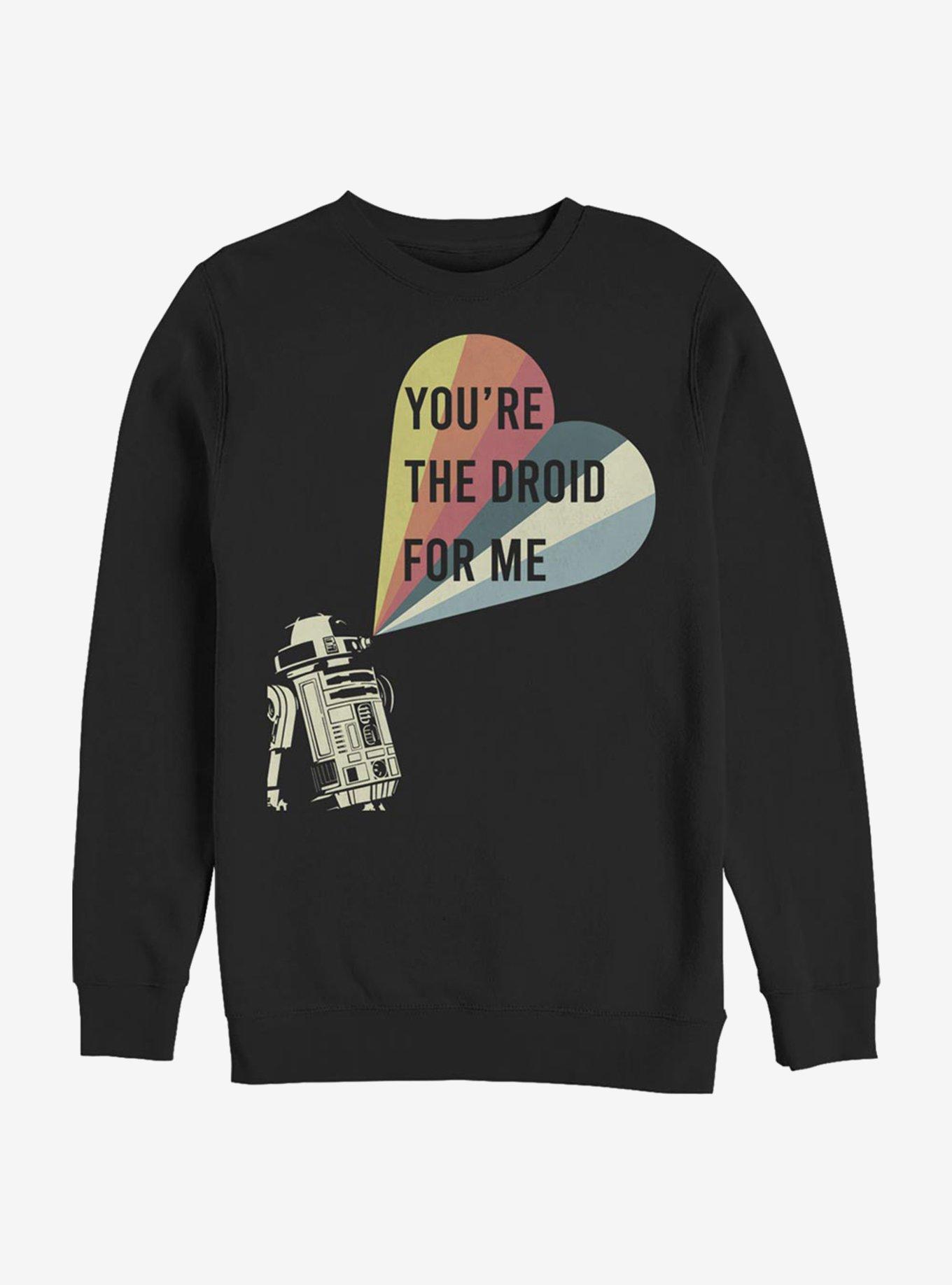 Star Wars You're The Droid For Me Sweatshirt, BLACK, hi-res