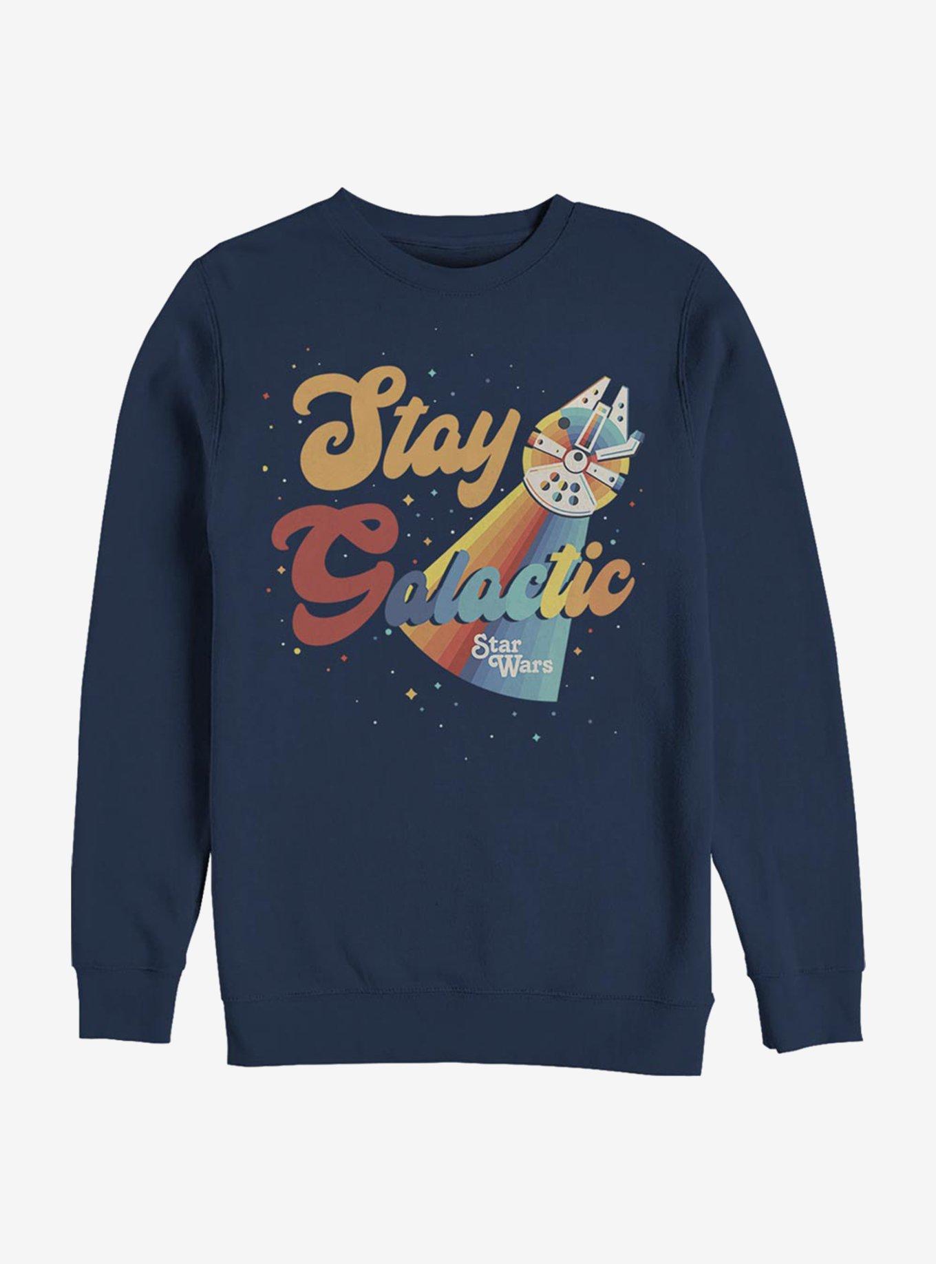 Star Wars Retro Stay Galactic Sweatshirt, NAVY, hi-res