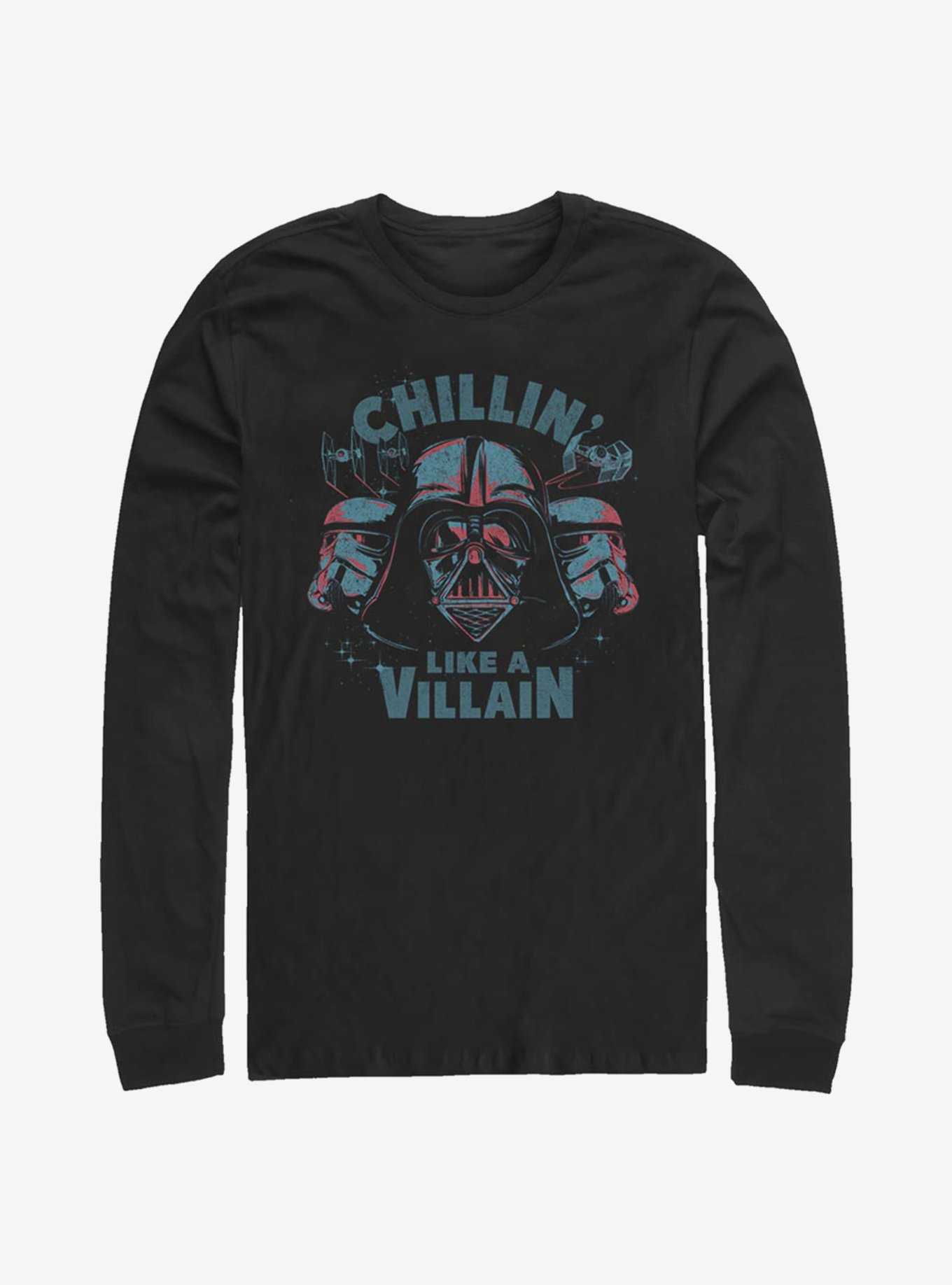 Star Wars Chillin' Like A Villain Long-Sleeve T-Shirt, , hi-res