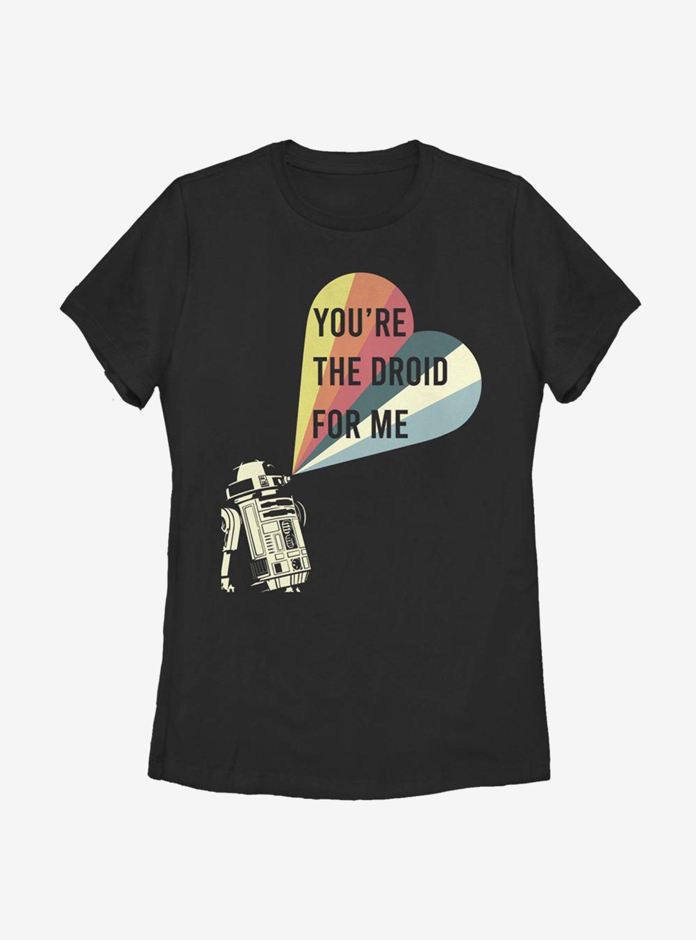 Star Wars You're The Droid For Me Womens T-Shirt, BLACK, hi-res