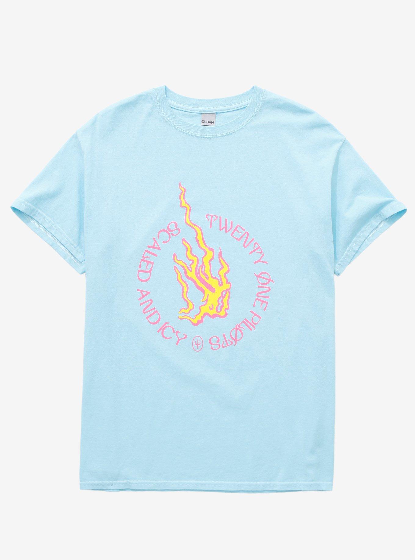 Twenty One Pilots Scaled And Icy Flame Girls T-Shirt, BABY BLUE, hi-res