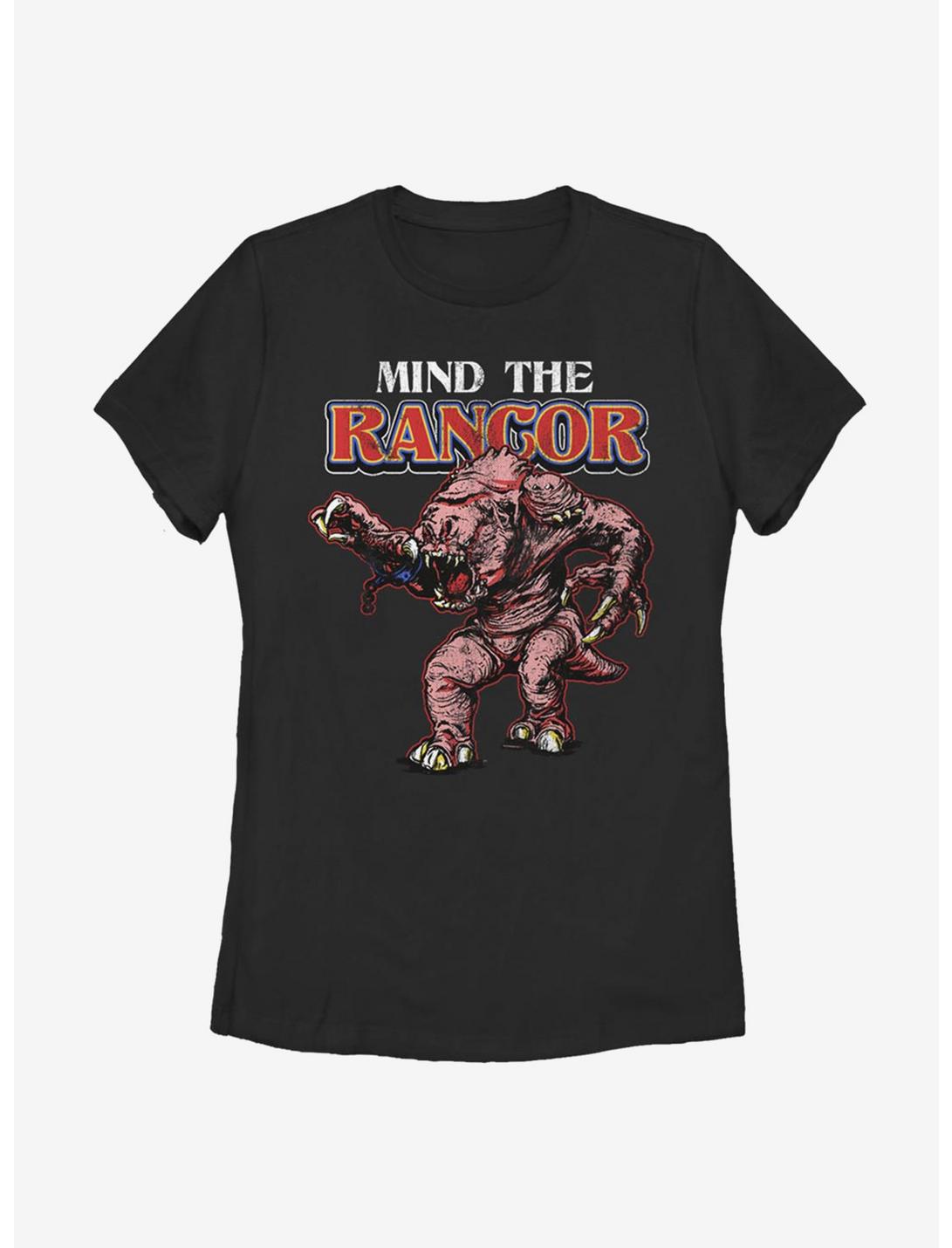 Star Wars Retro Mind The Rancor Womens T-Shirt, BLACK, hi-res