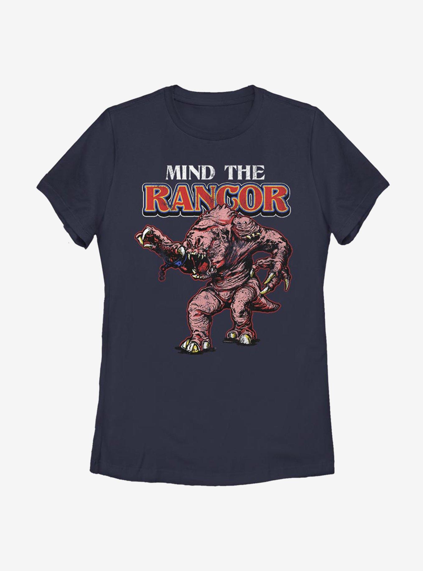 Star Wars Retro Mind The Rancor Womens T-Shirt, NAVY, hi-res