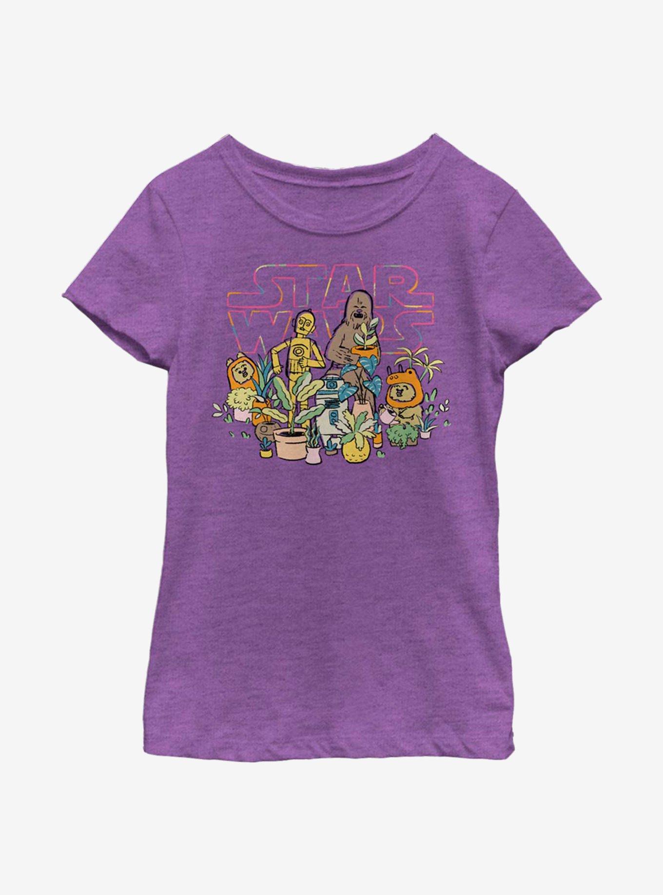 Star Wars Greenhouse Youth Girls T-Shirt, PURPLE BERRY, hi-res