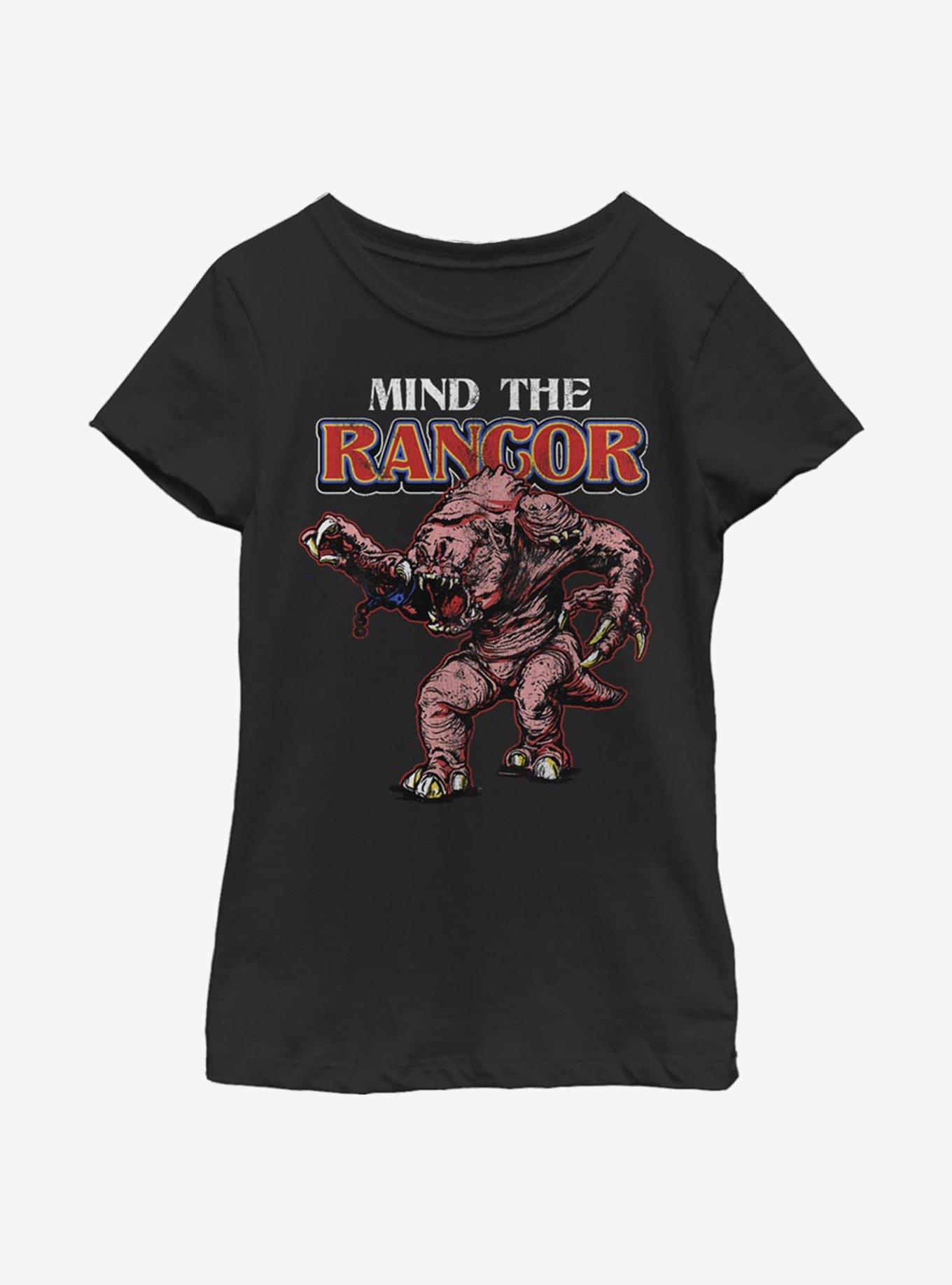 Star Wars Retro Mind The Rancor Youth Girls T-Shirt, BLACK, hi-res