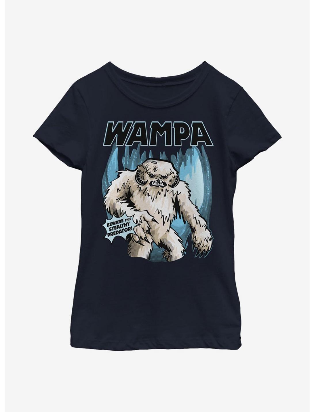 Star Wars Wampa Cave Youth Girls T-Shirt, NAVY, hi-res