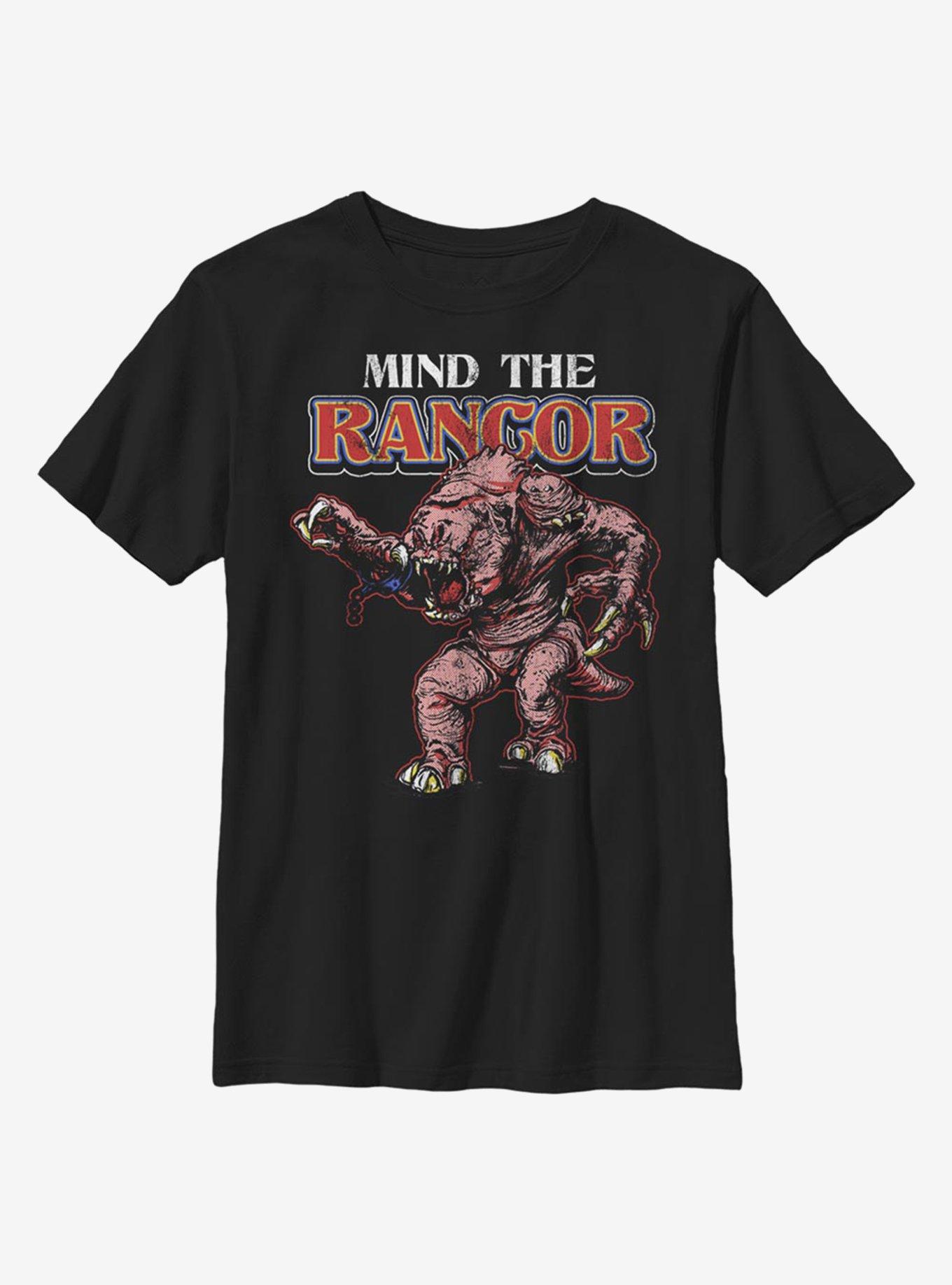 Star Wars Retro Mind The Rancor Youth T-Shirt, BLACK, hi-res