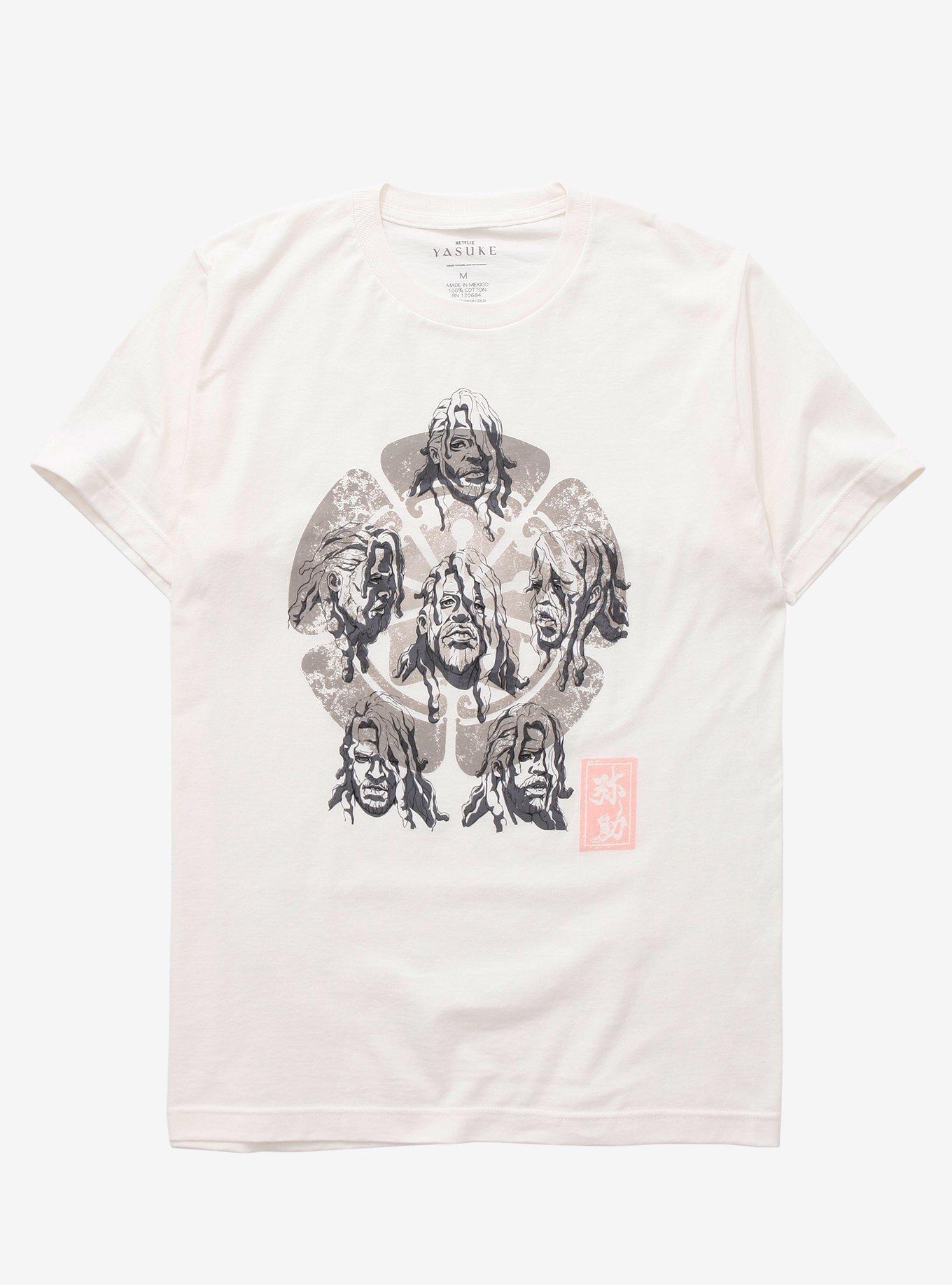 Yasuke Kamon Cream T-Shirt, SAND, hi-res