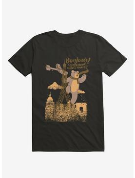 Paris King Kong Bear Eiffel Tower T-Shirt, , hi-res