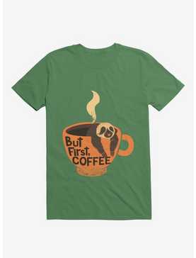 But First, Coffee Sloth T-Shirt, , hi-res