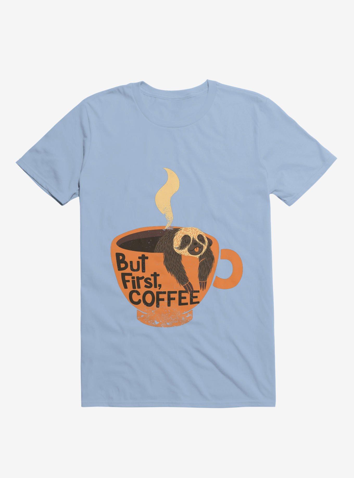 But First, Coffee Sloth T-Shirt, , hi-res