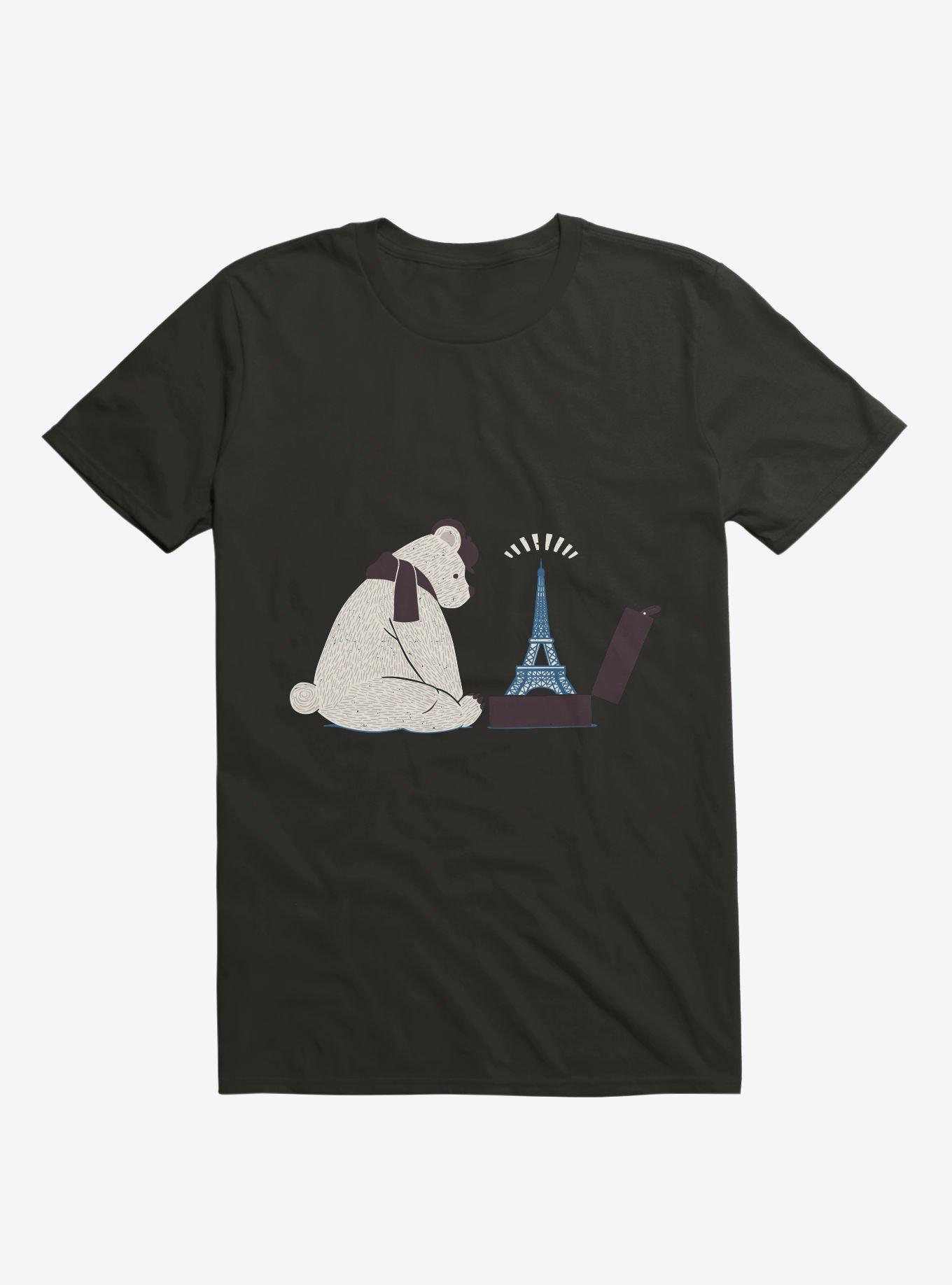 Traveler Tourist Eiffel Tower Bear Paris T-Shirt, , hi-res