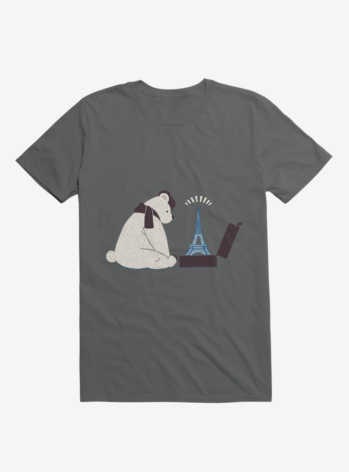 Traveler Tourist Eiffel Tower Bear Paris T-Shirt, , hi-res