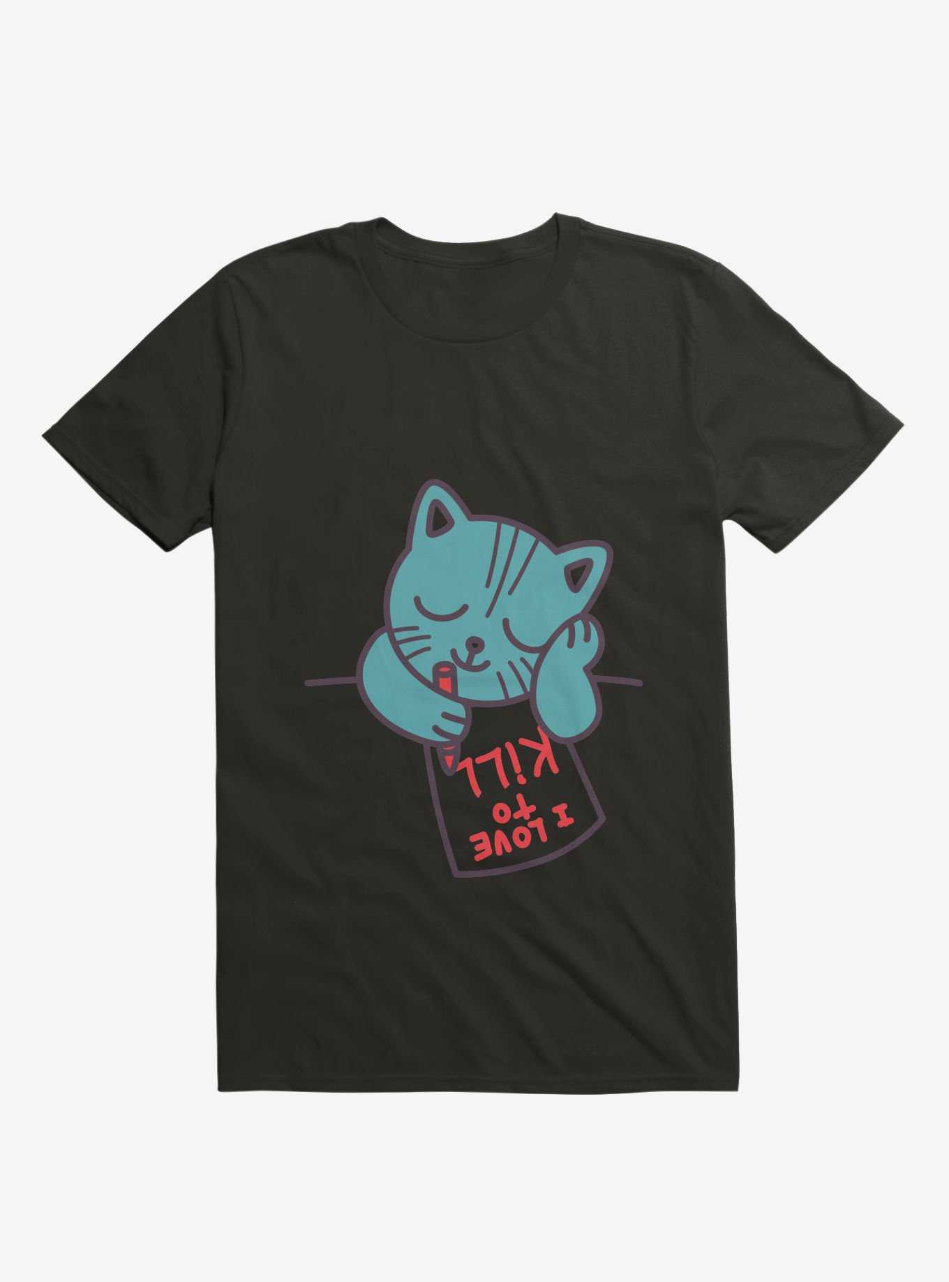 I Love To Kill Cat T-Shirt, , hi-res