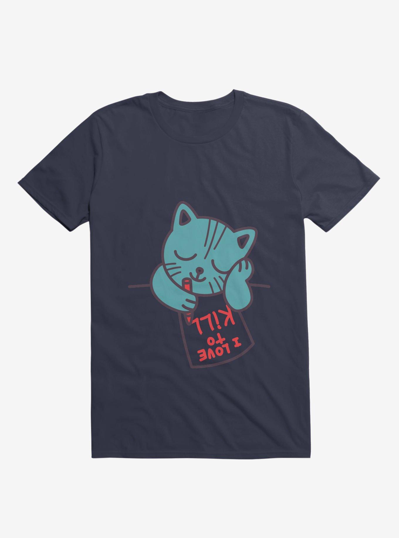 I Love To Kill Cat T-Shirt, , hi-res