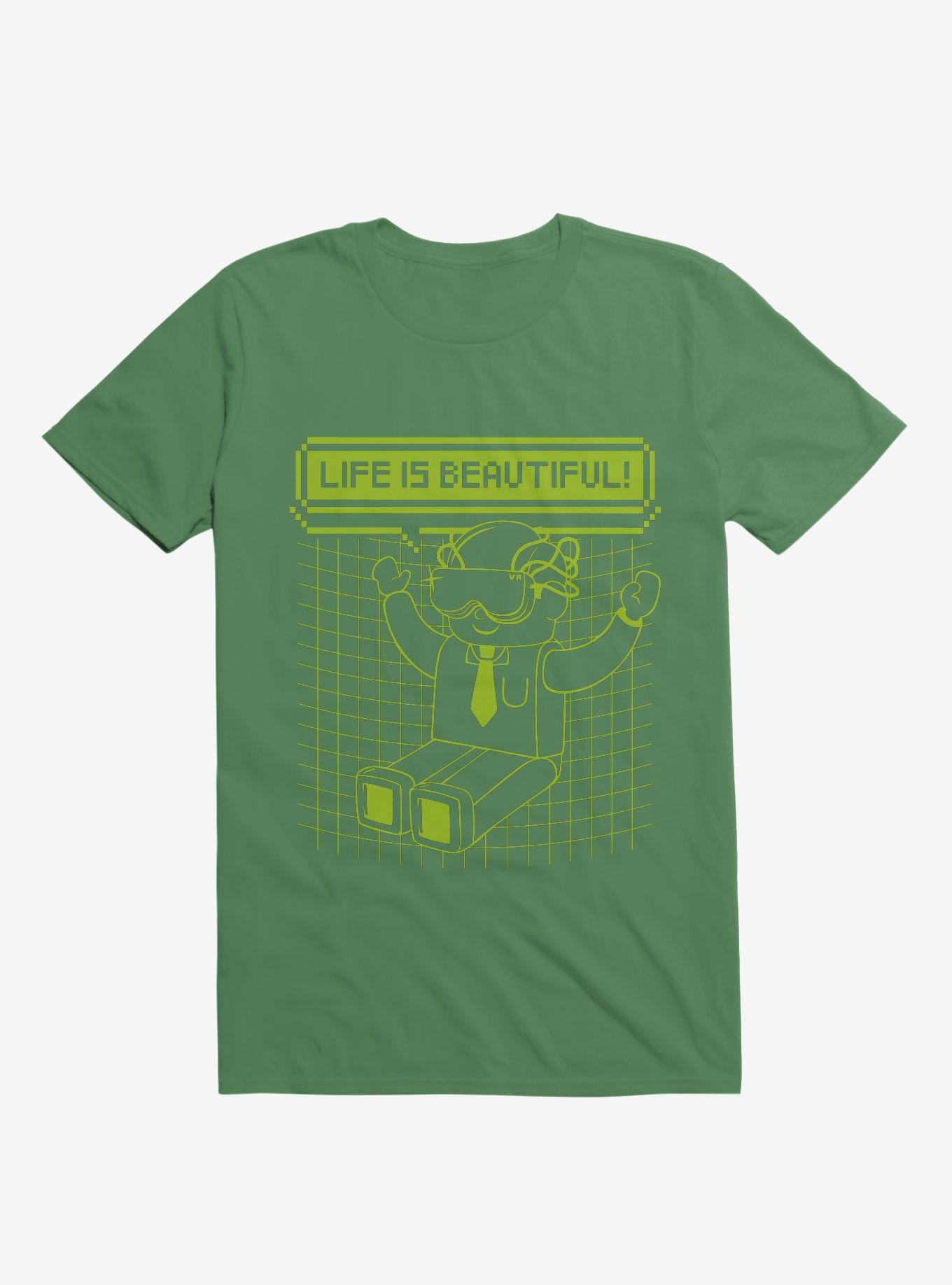 Life Is Beautiful! VR T-Shirt, KELLY GREEN, hi-res