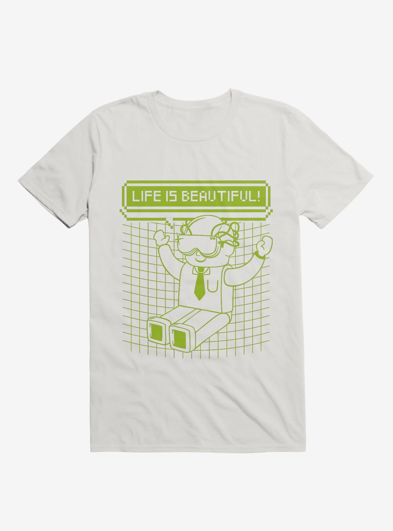 Life Is Beautiful! VR T-Shirt, WHITE, hi-res