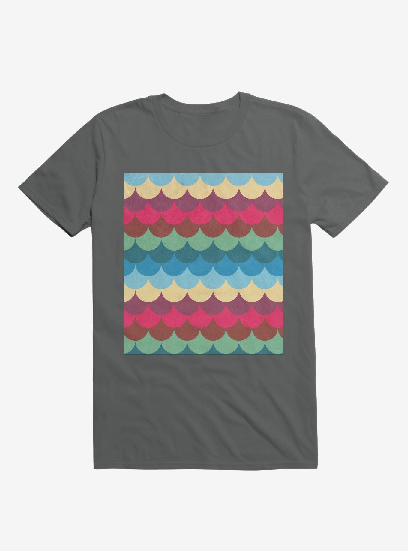Colorful Mermaid Pattern T-Shirt, , hi-res
