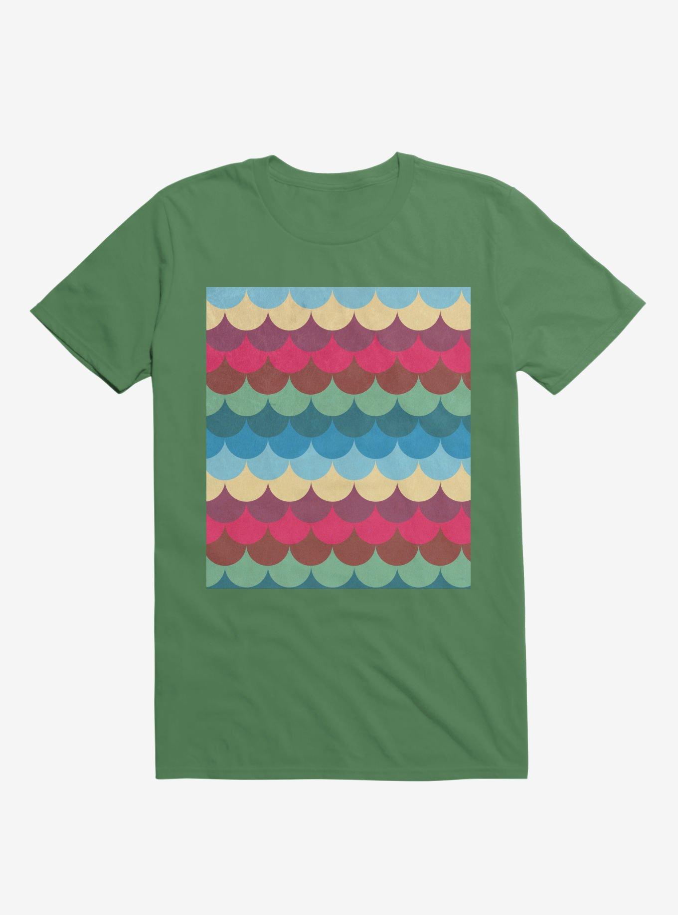 Colorful Mermaid Pattern T-Shirt, , hi-res