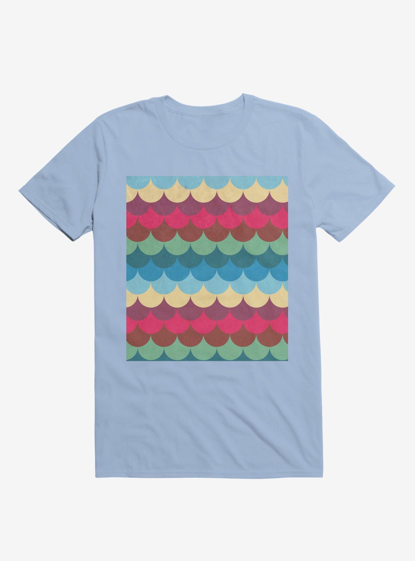 Colorful Mermaid Pattern T-Shirt, , hi-res