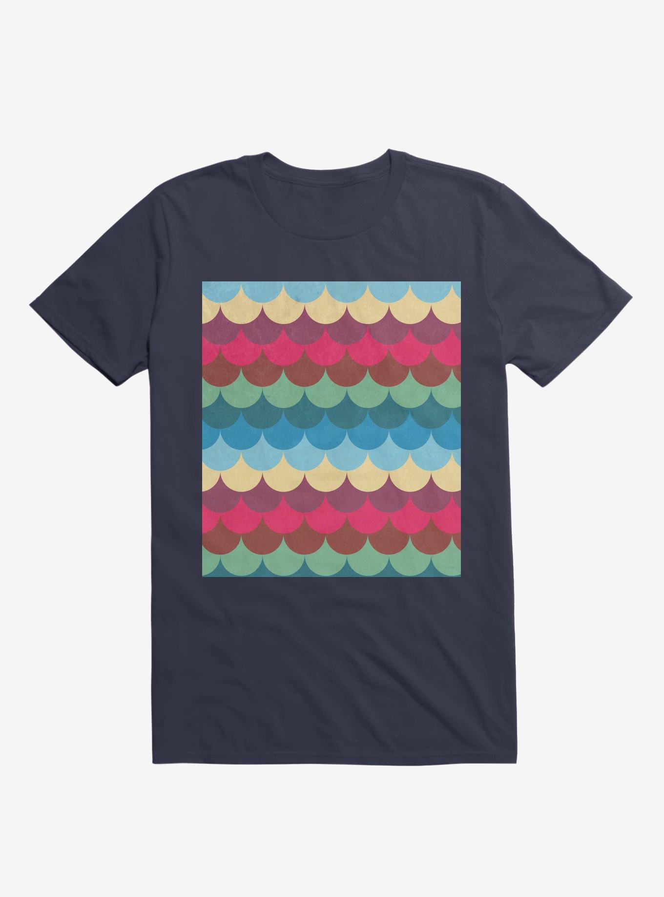 Colorful Mermaid Pattern T-Shirt, , hi-res