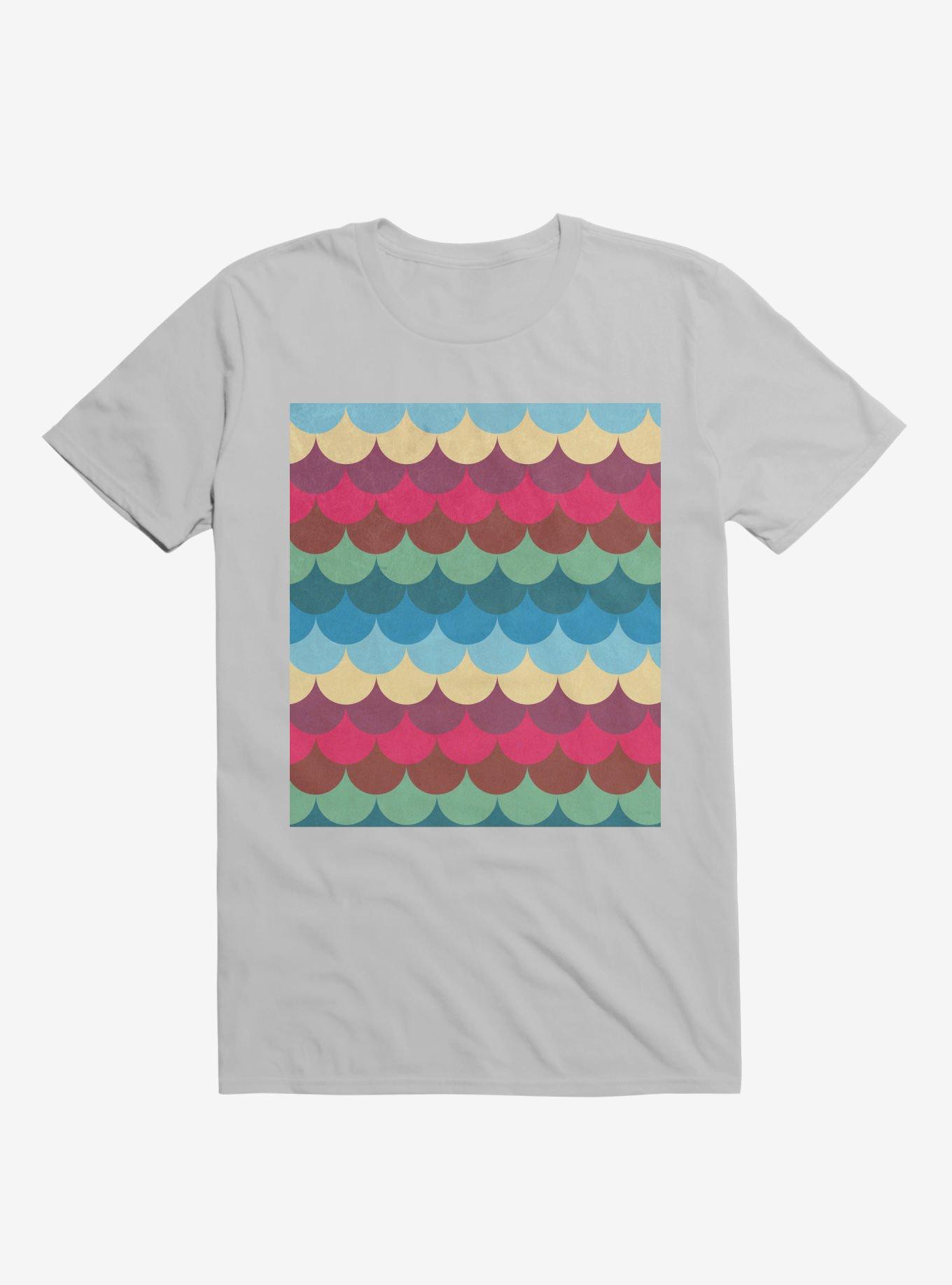 Colorful Mermaid Pattern T-Shirt, , hi-res