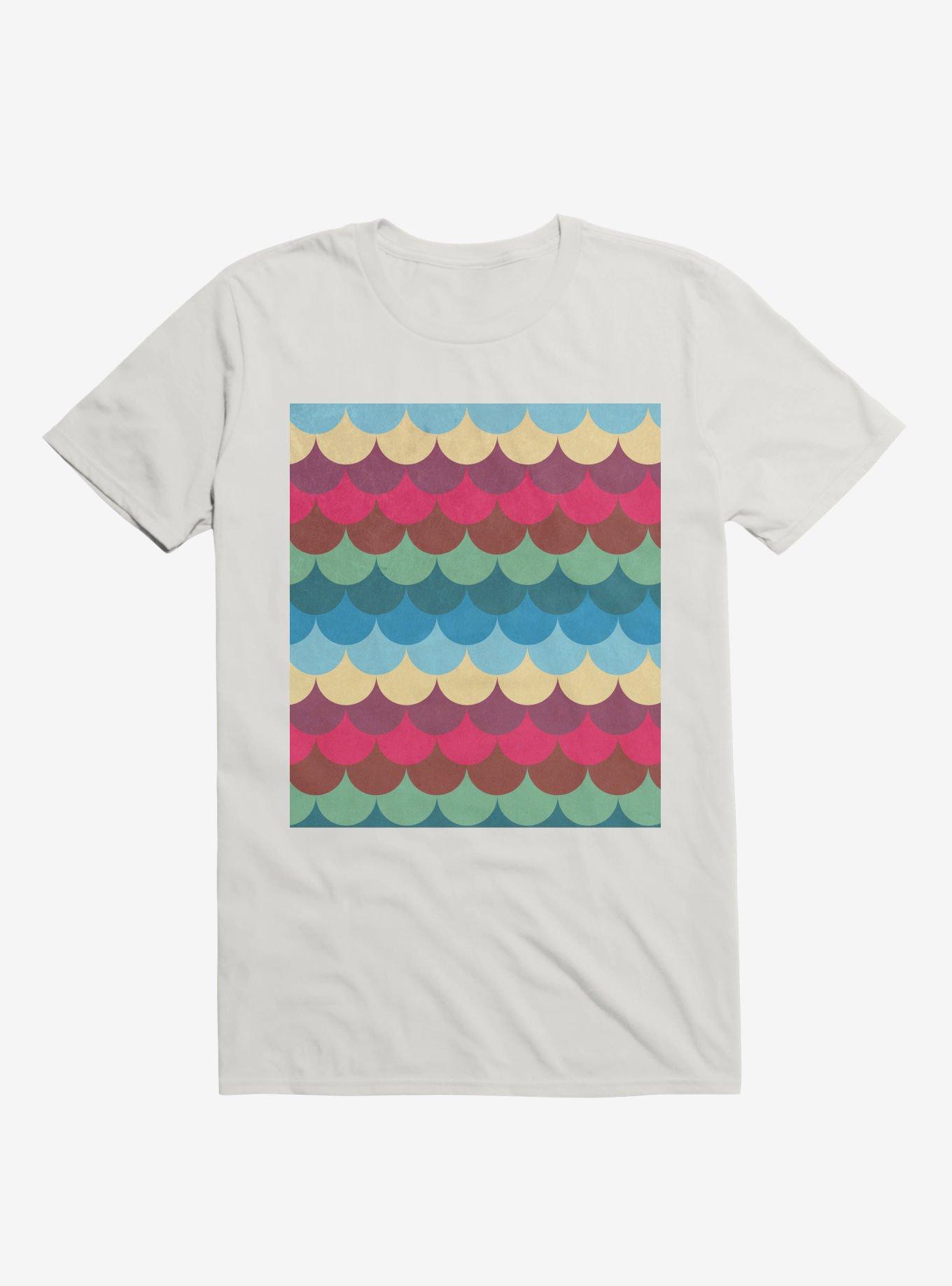 Colorful Mermaid Pattern T-Shirt, , hi-res