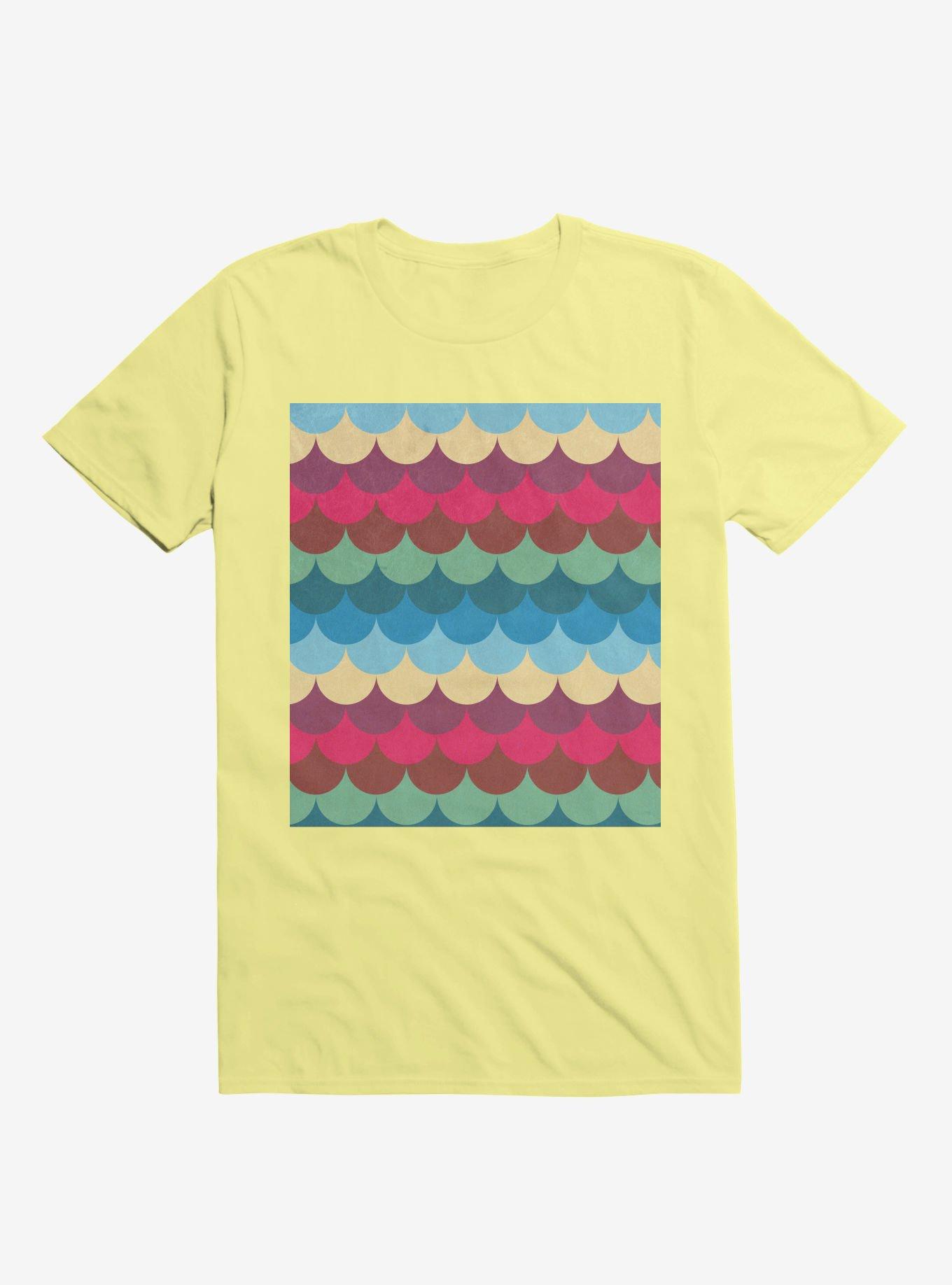 Colorful Mermaid Pattern T-Shirt, , hi-res