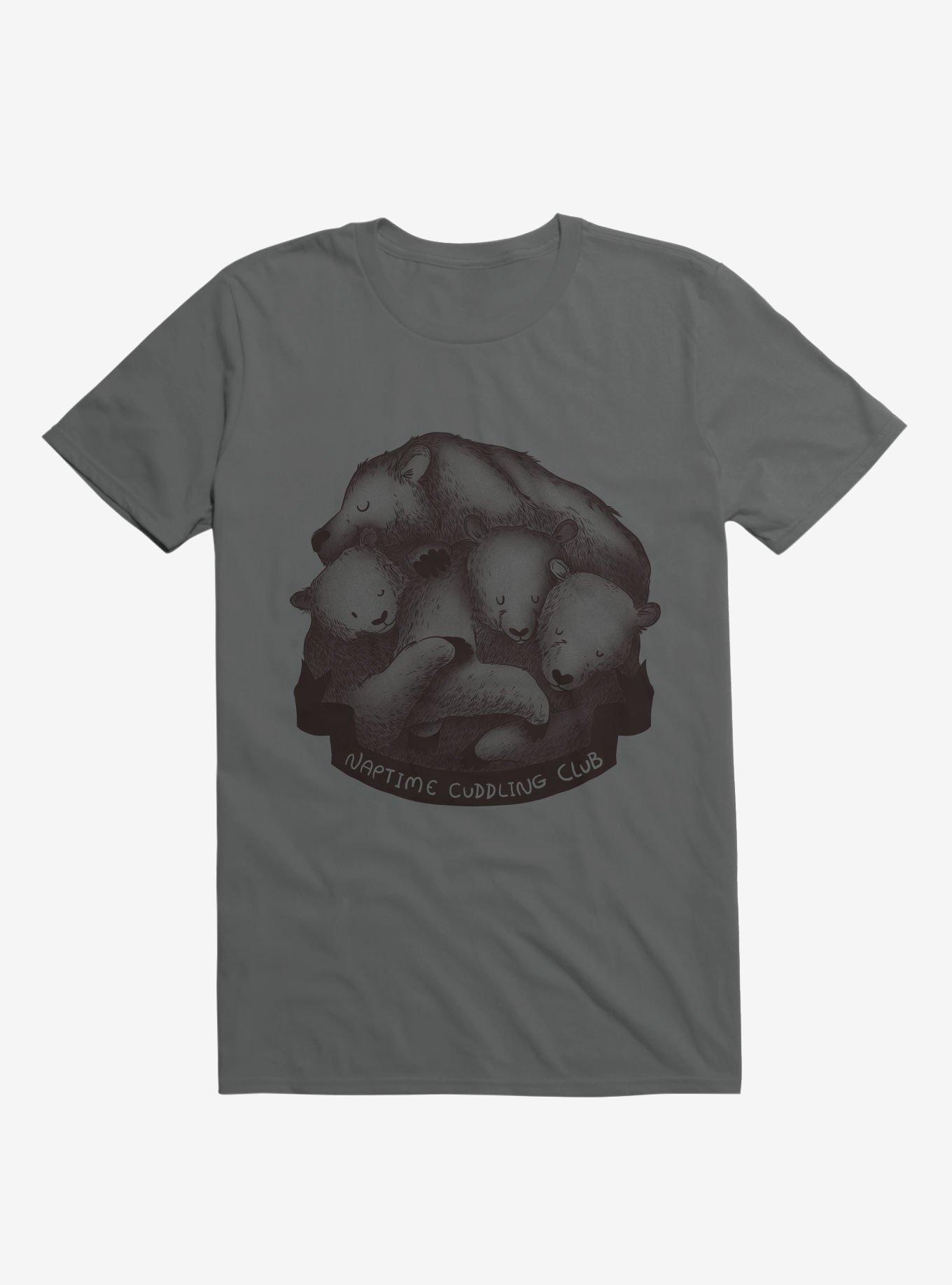 Naptime Cuddling Bears Club T-Shirt, CHARCOAL, hi-res
