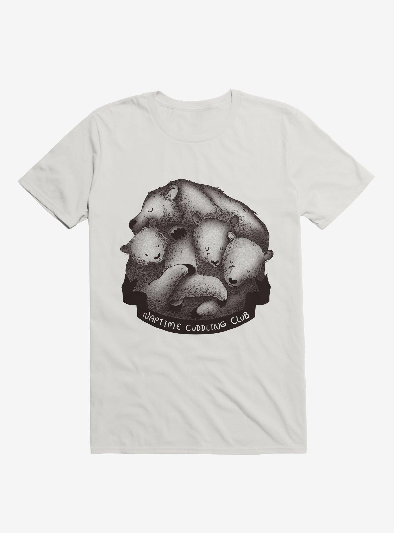 Naptime Cuddling Bears Club T-Shirt, WHITE, hi-res
