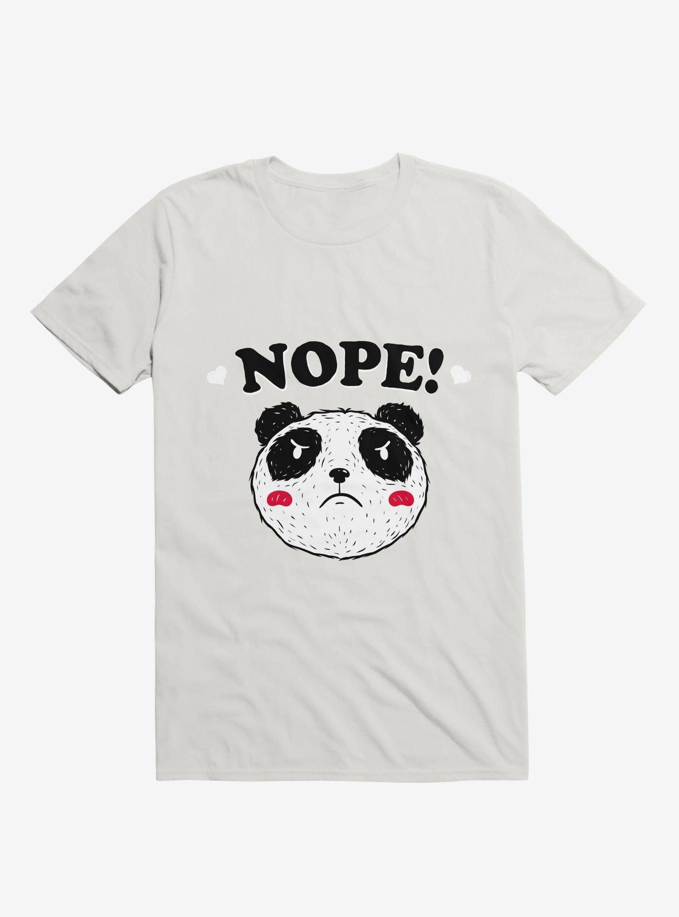 Nope Panda T-Shirt - WHITE | Hot Topic