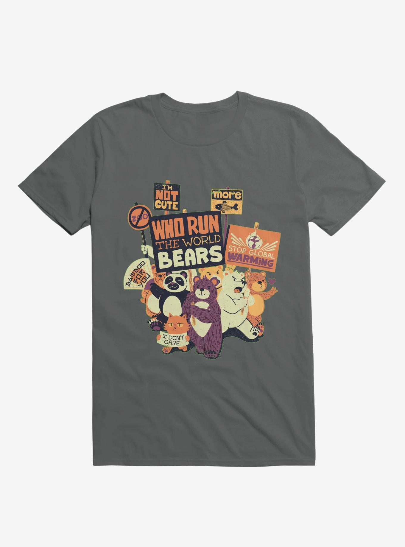 Who Run The World Bears T-Shirt, CHARCOAL, hi-res
