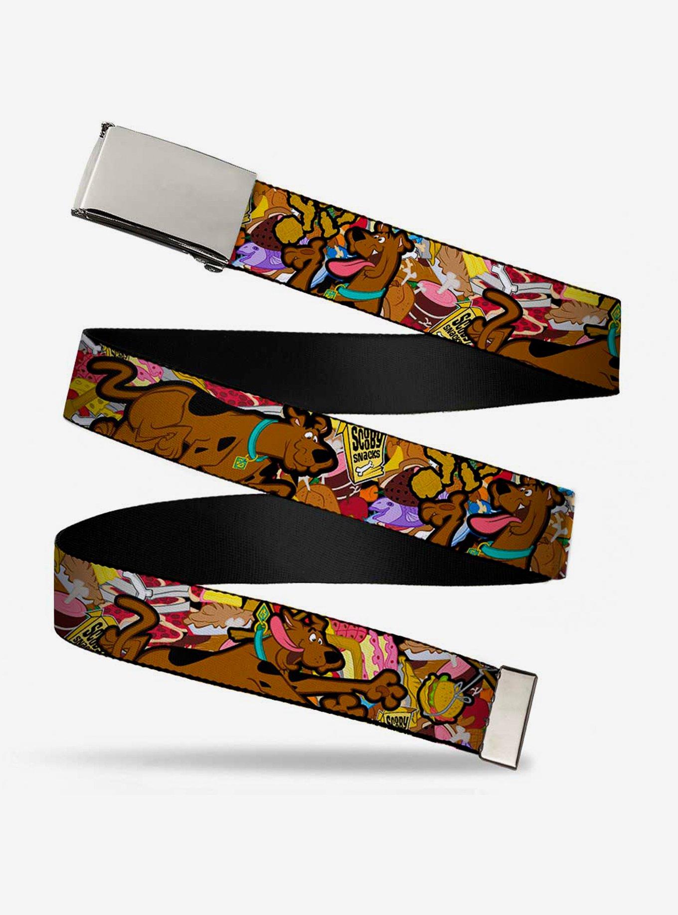 Scooby Doo Snacks Print Clamp Belt, , hi-res