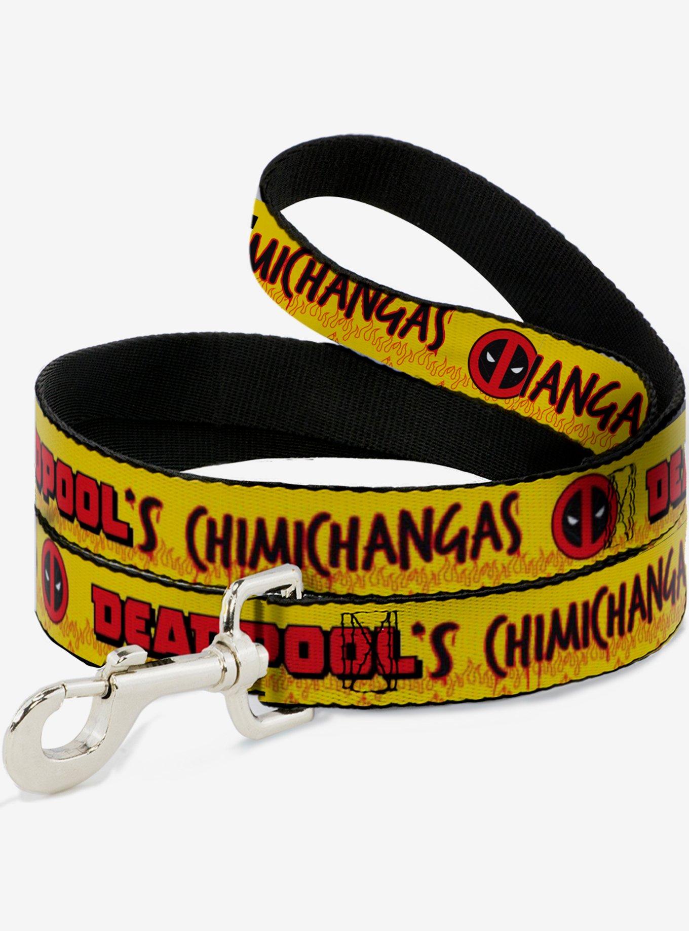 Marvel Deadpool Chimichangas Flames Dog Leash, , hi-res